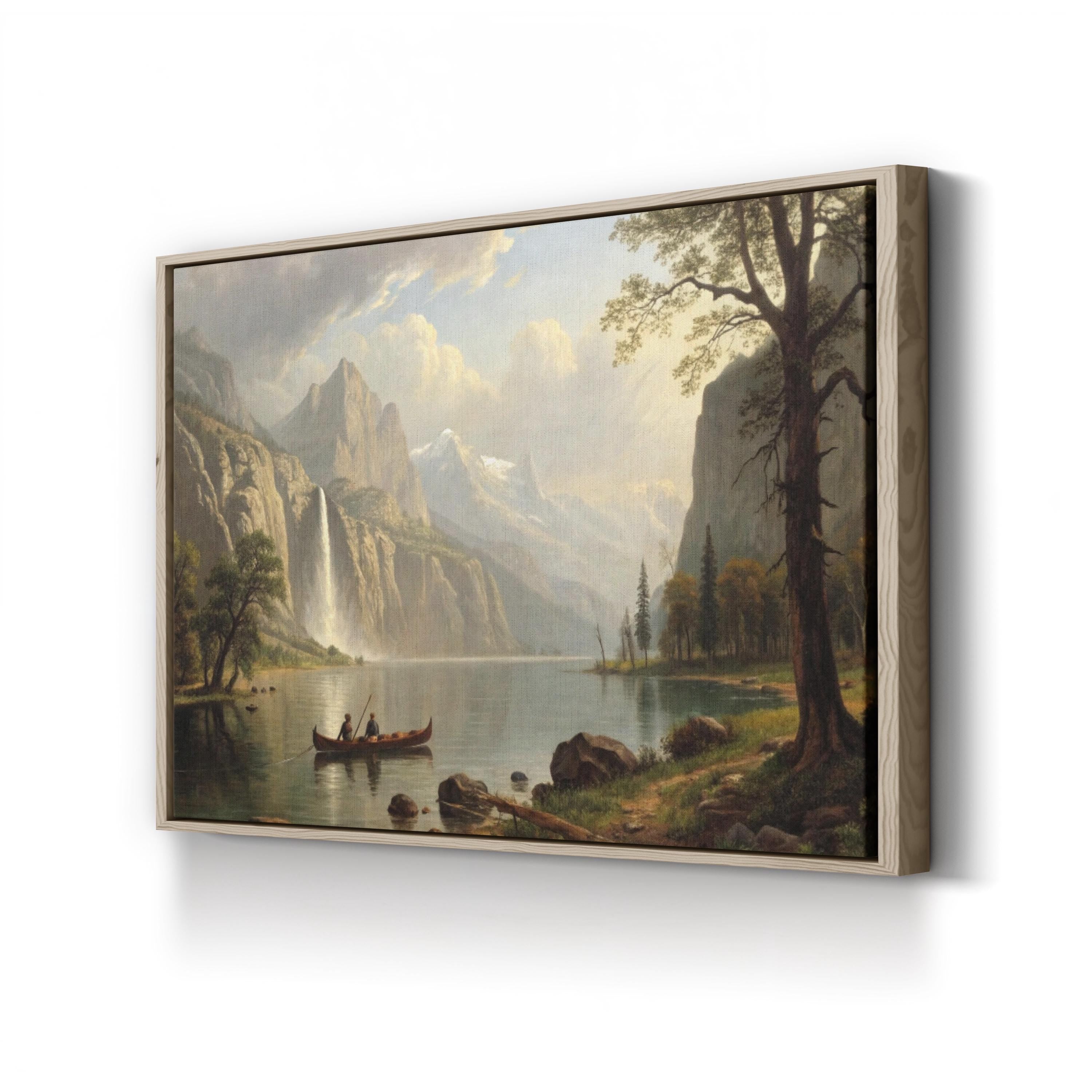 Indian Spear Fishing — Vintage Coastal Nautical Canvas Wall Art