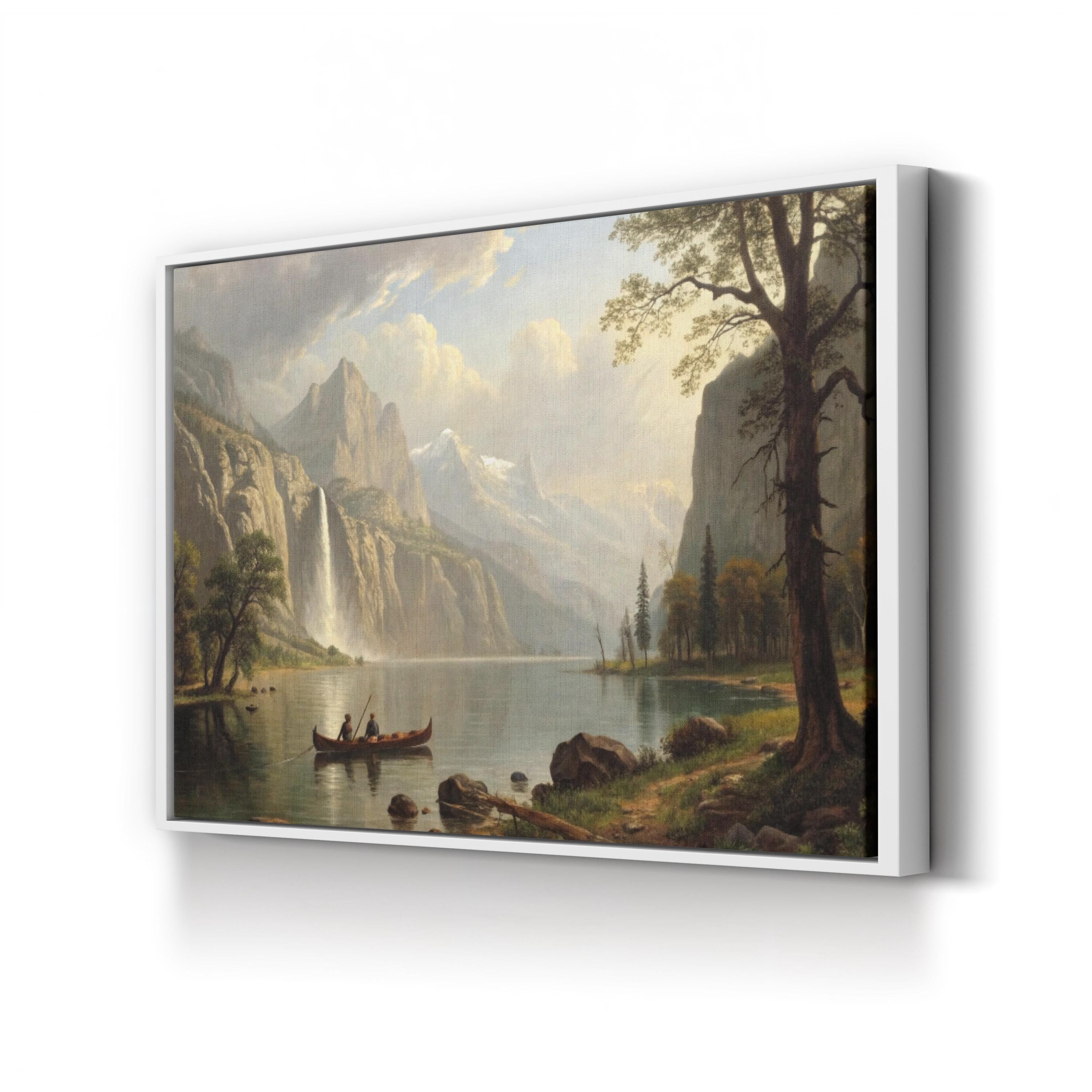 Indian Spear Fishing — Vintage Coastal Nautical Canvas Wall Art