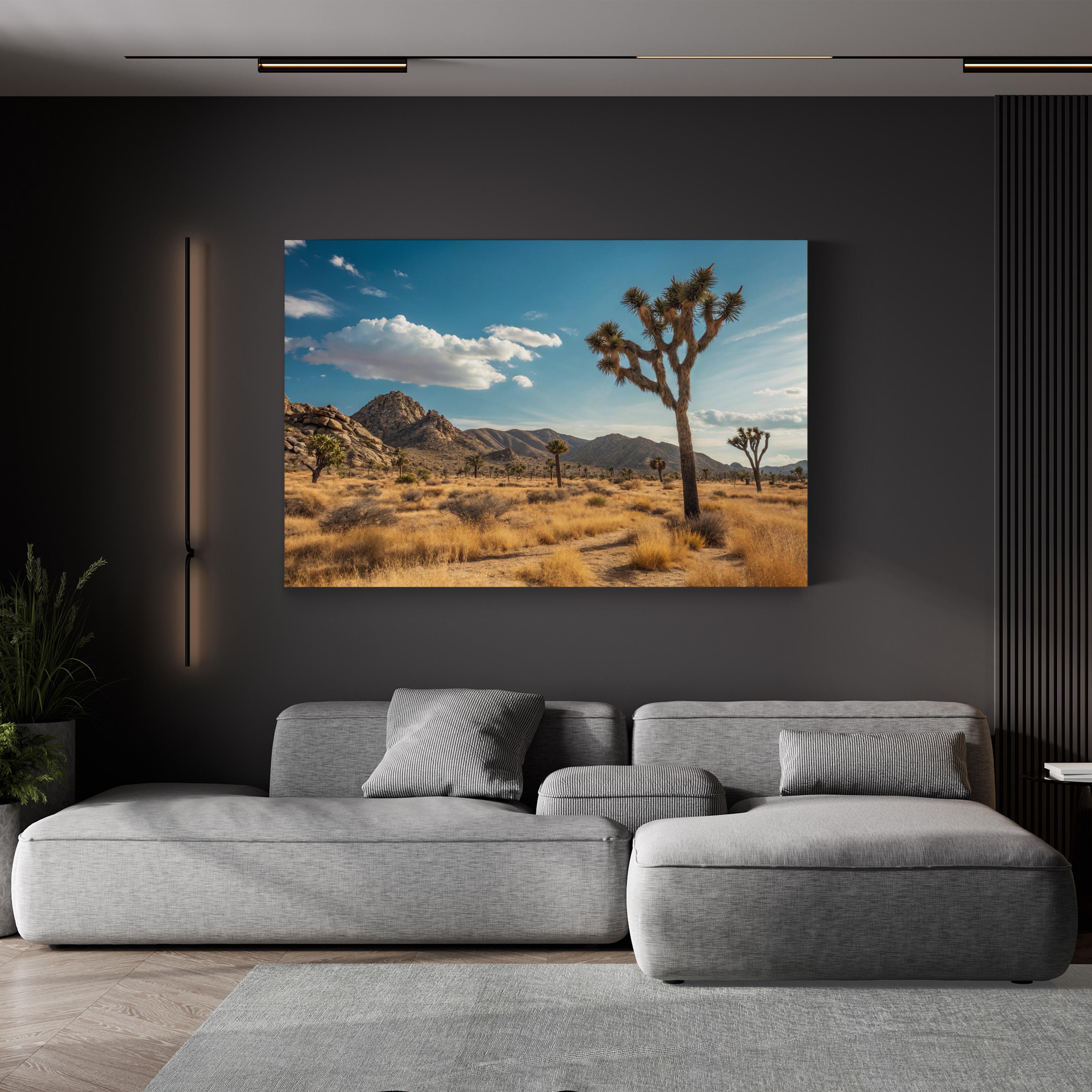 Joshua Tree Sunset – Vintage Photography Wall Art | Desert Landscape Canvas Print