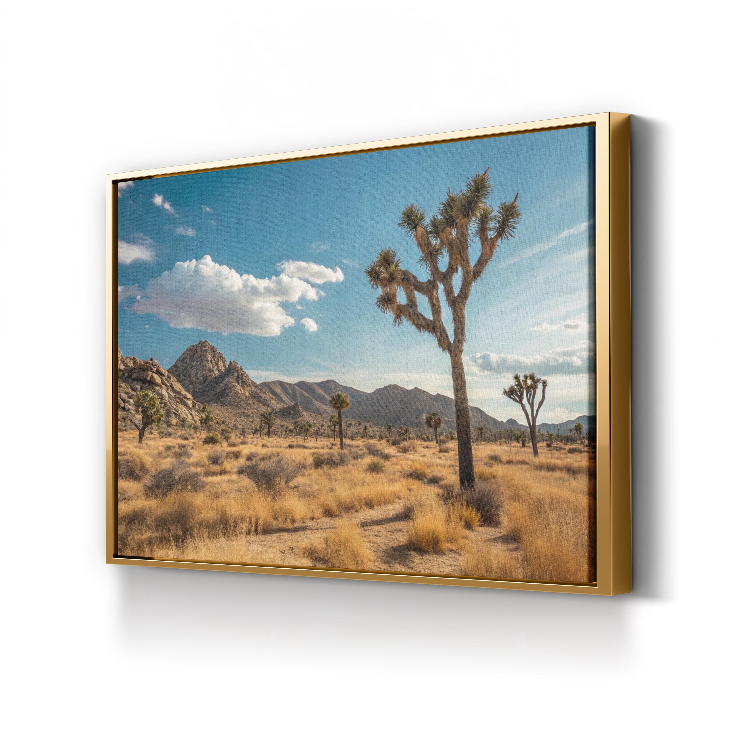 Joshua Tree Sunset – Vintage Photography Wall Art | Desert Landscape Canvas Print