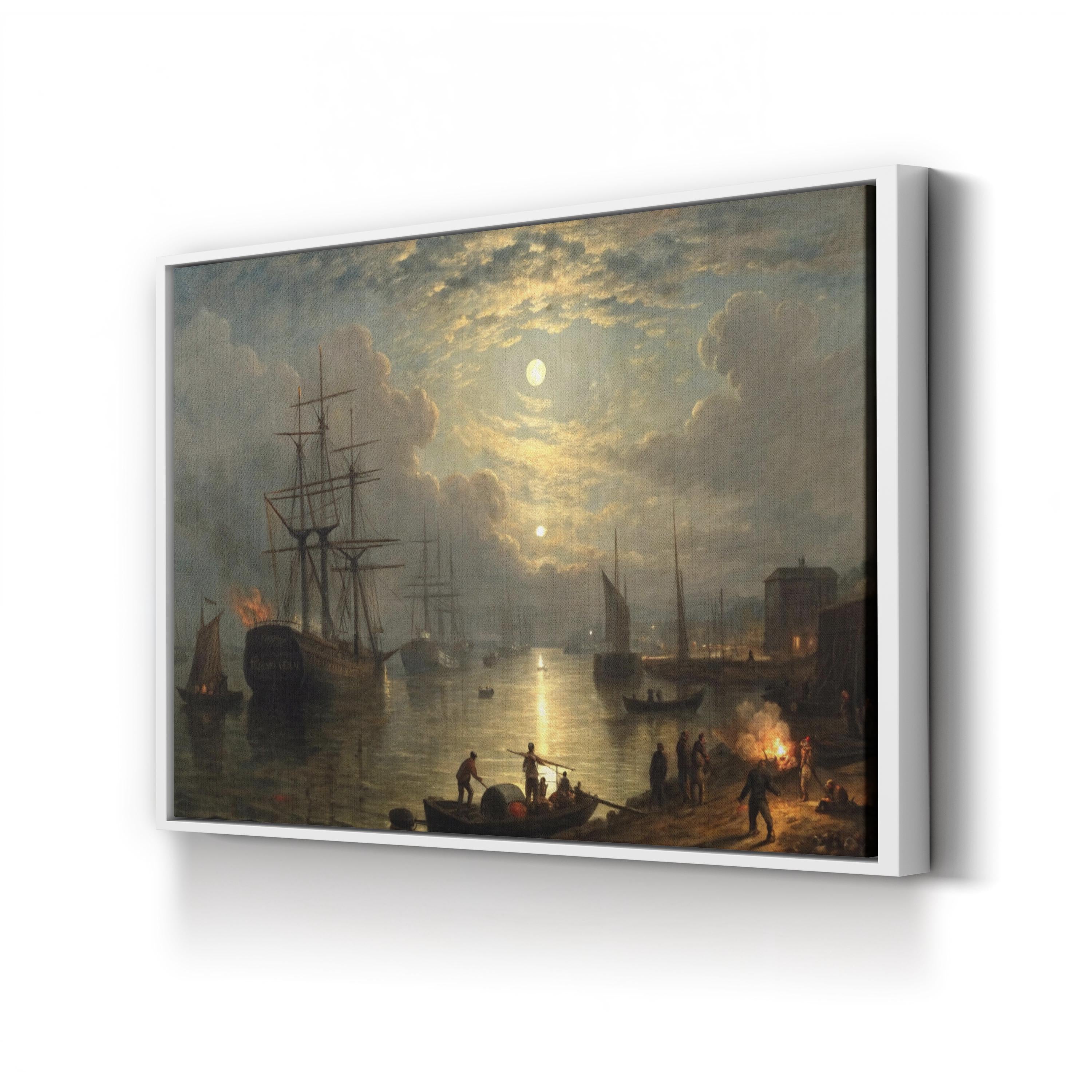 Keelmen Heaving Coals Canvas Print: Vintage Nautical Maritime Wall Art