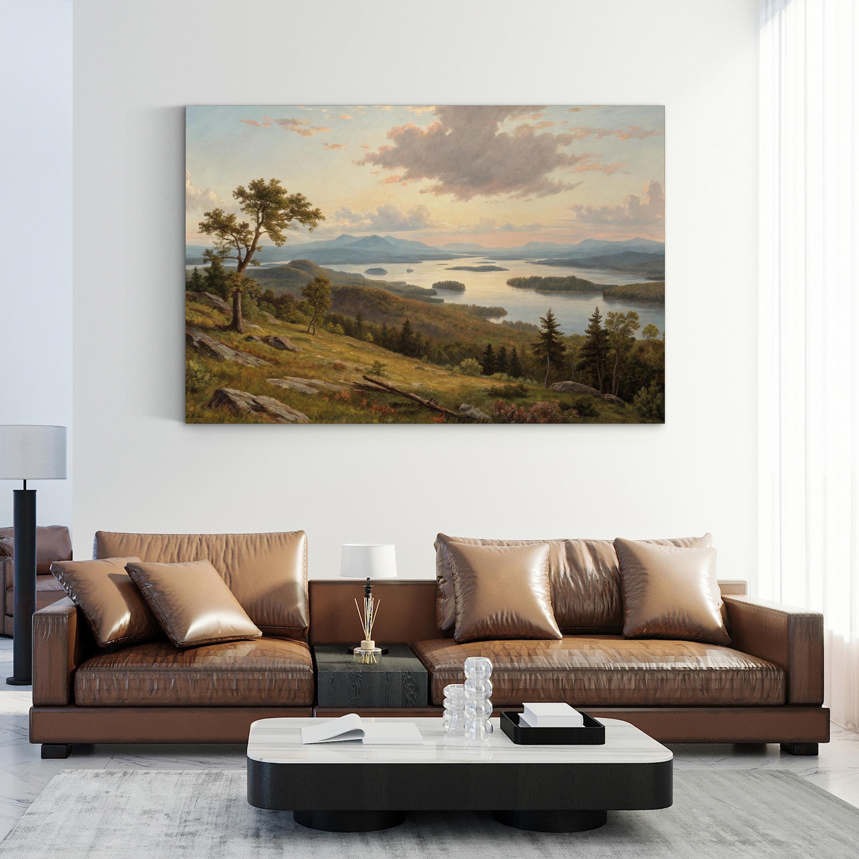Lake Squam, New Hampshire, USA Wall Art — Scenic New England Landscape Canvas Print