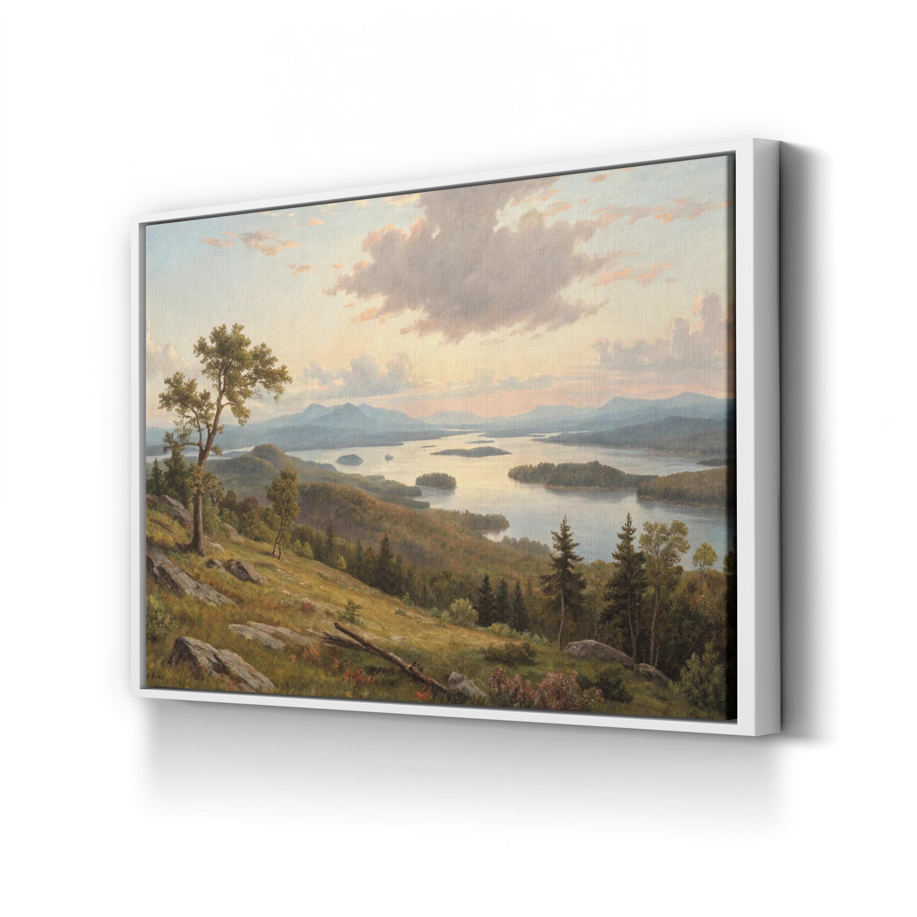 Lake Squam, New Hampshire, USA Wall Art — Scenic New England Landscape Canvas Print