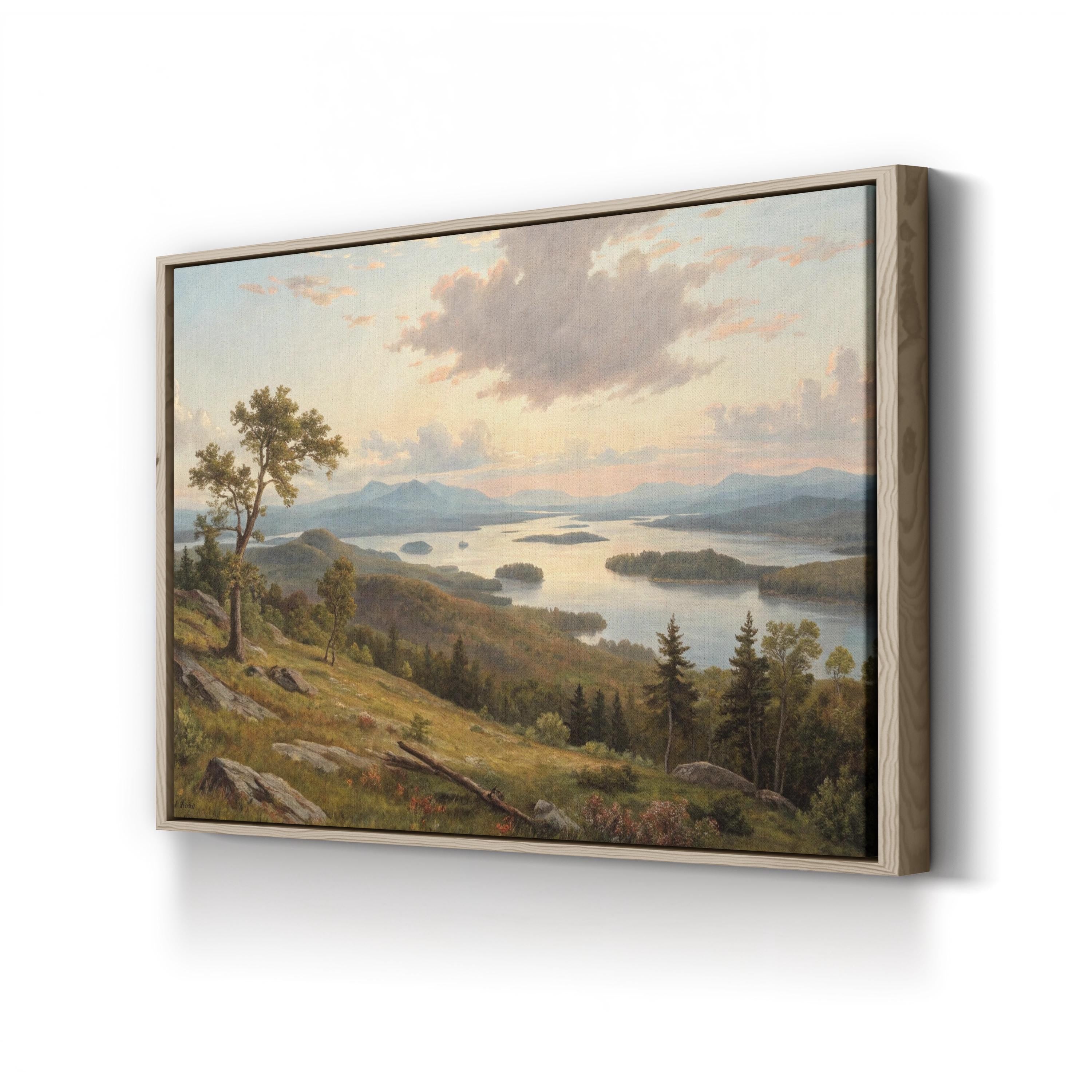 Lake Squam, New Hampshire, USA Wall Art — Scenic New England Landscape Canvas Print