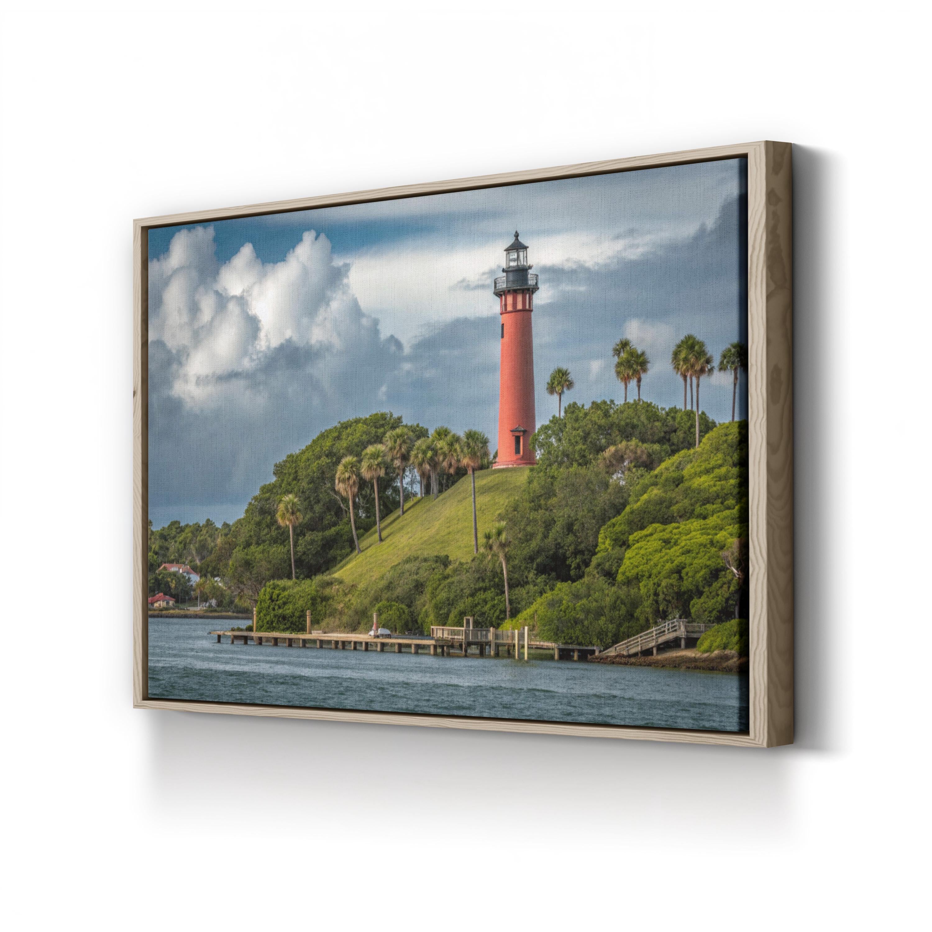 Jupiter Inlet Lighthouse Wall Art — Florida Coastal Landscape Canvas Print