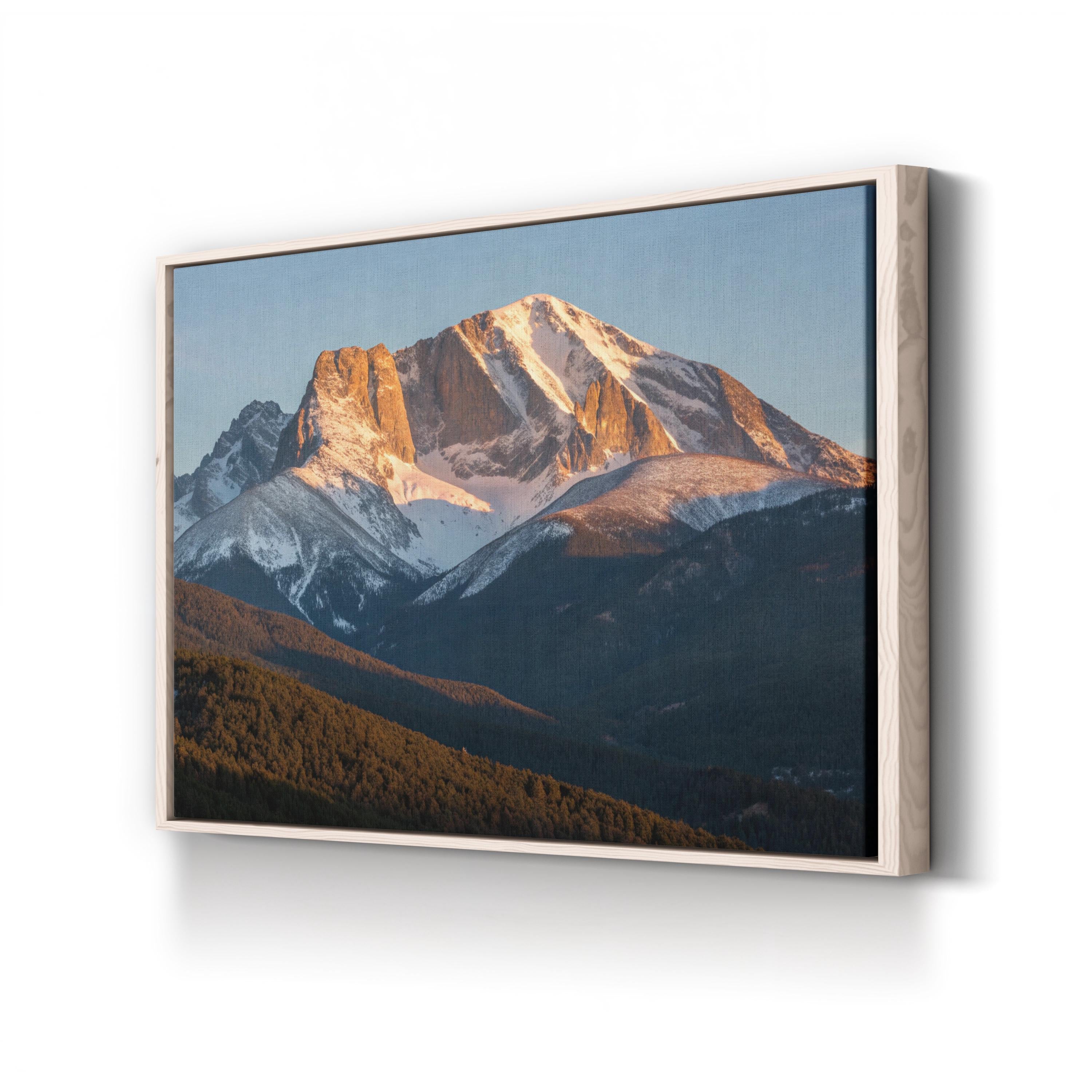 Longs Peak Sunrise – Vintage Photography Wall Art | Rocky Mountain Canvas Print