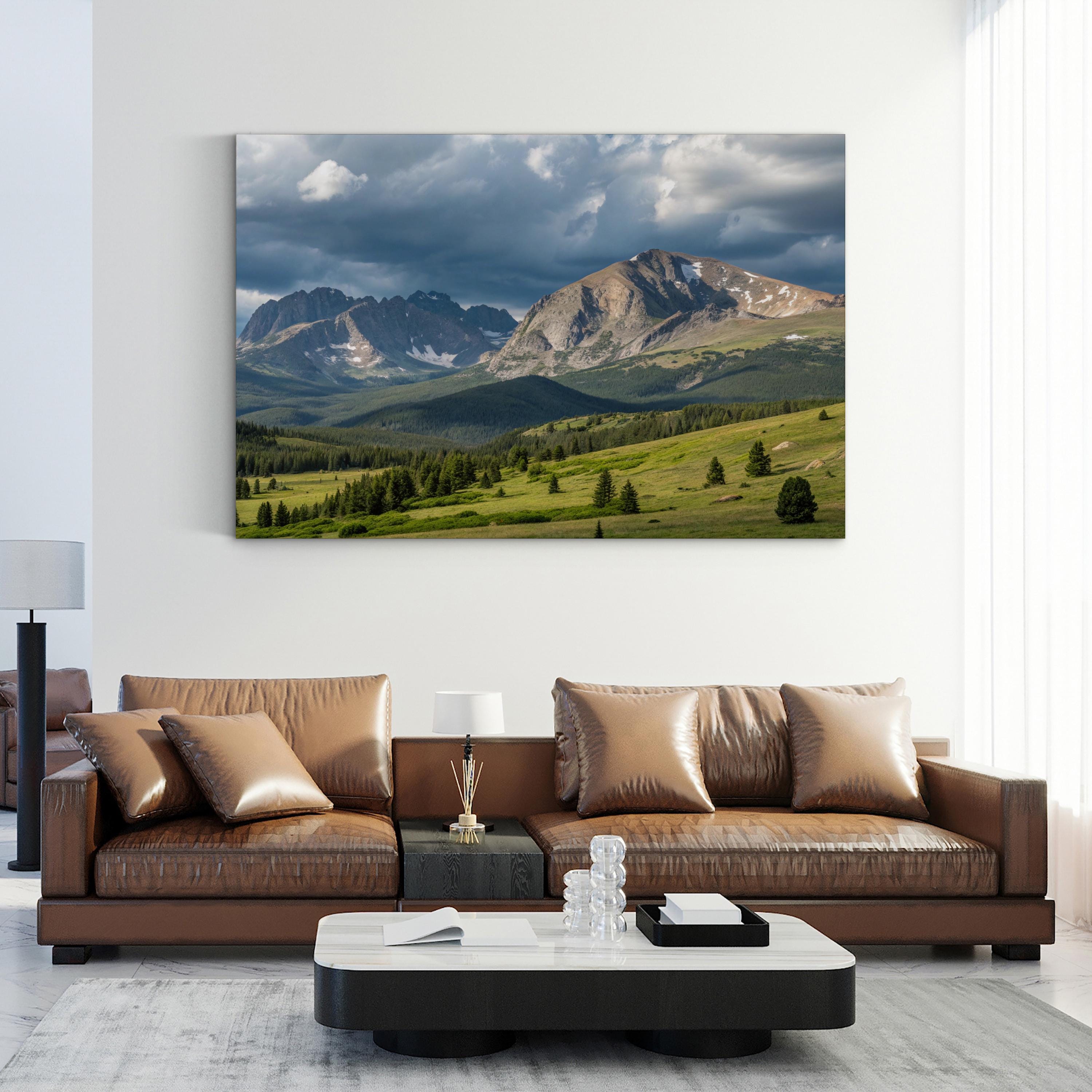 Mount Bierstadt Colorado – Vintage Photography Wall Art | Mountain Landscape Canvas Print