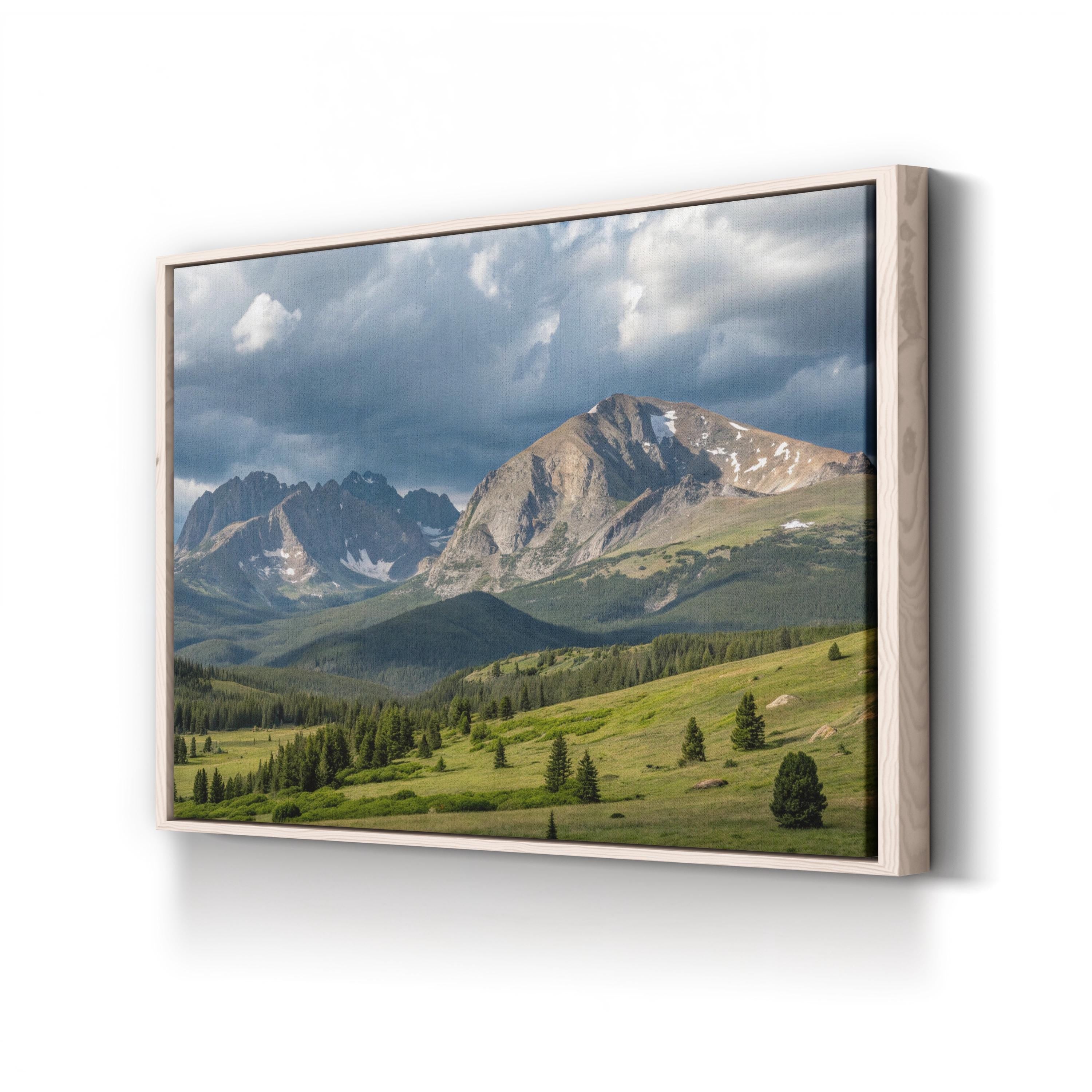 Mount Bierstadt Colorado – Vintage Photography Wall Art | Mountain Landscape Canvas Print