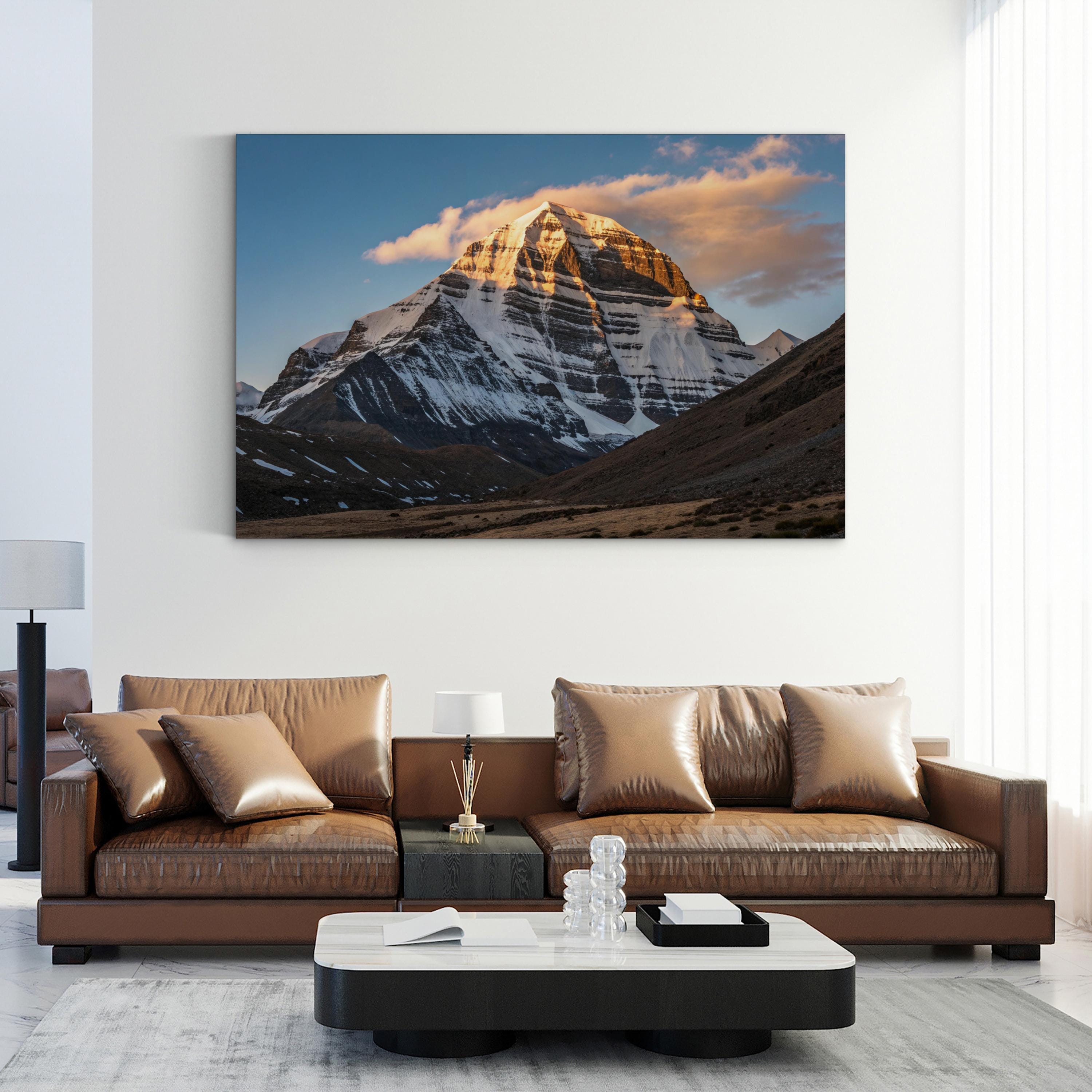 Mount Kailash Canvas Print | Mount Kailash, Tibet (Tibetan Plateau, China) Sacred Mountain Landscape Wall Art