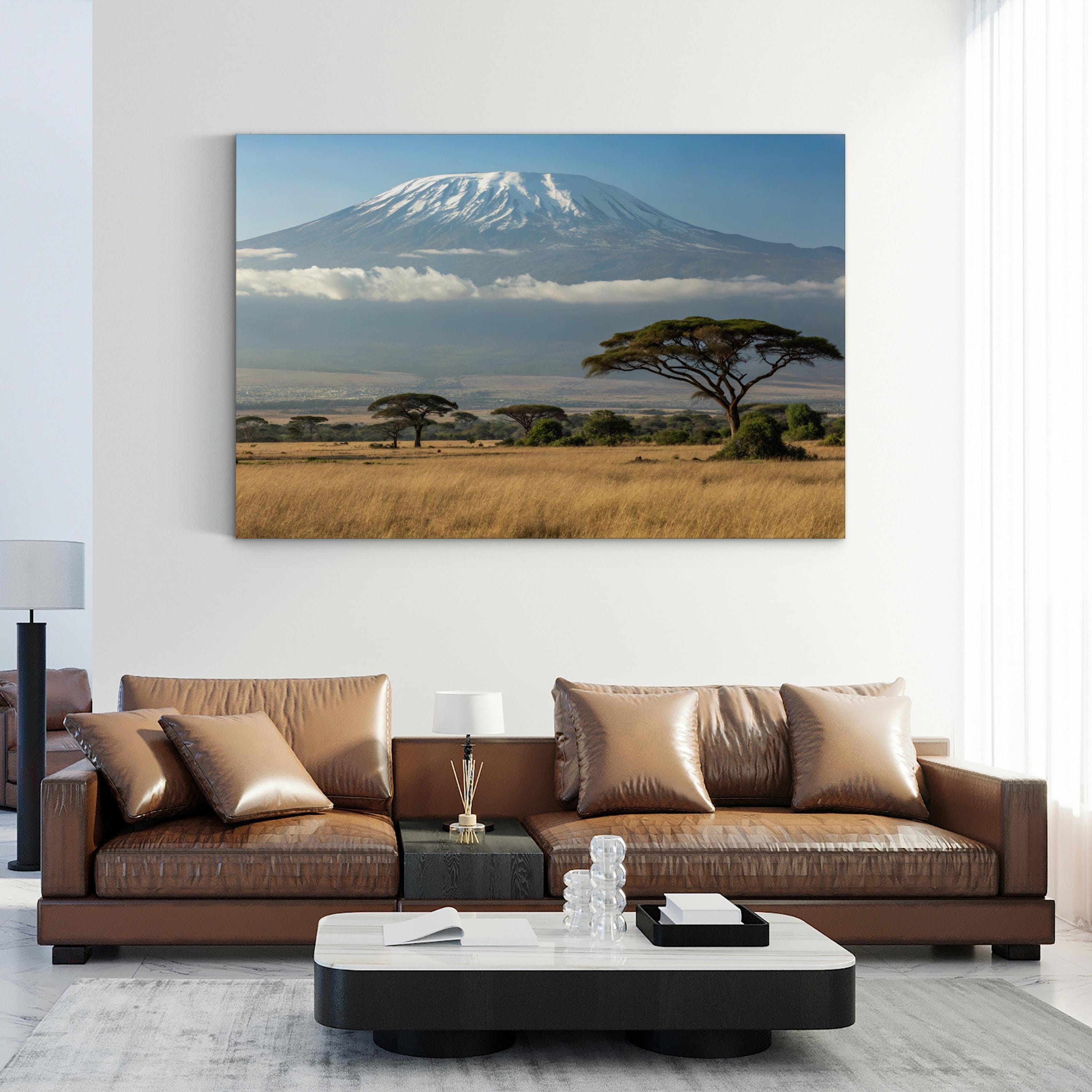 Mount Kilimanjaro, Tanzania Wall Art — African Safari Landscape Canvas Print