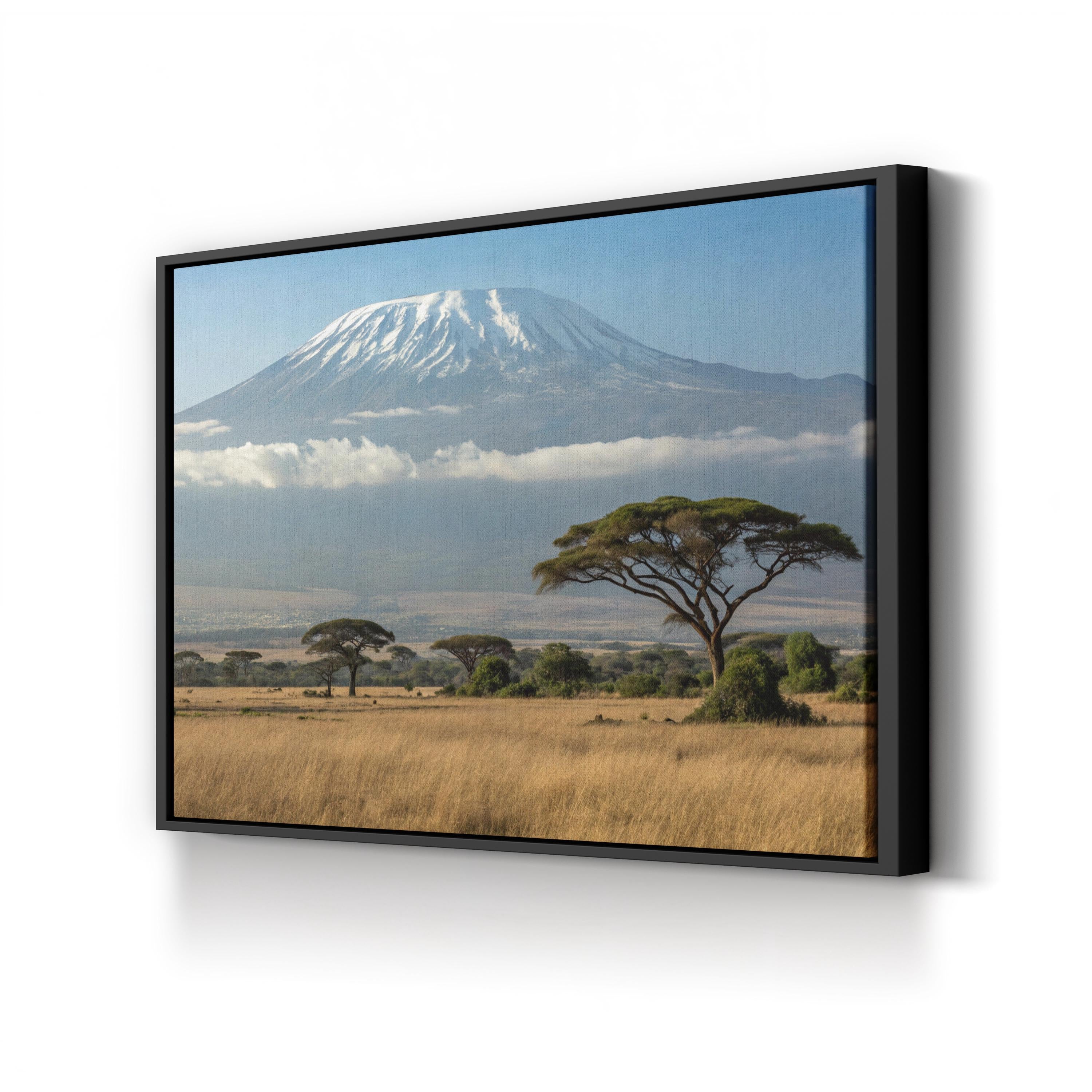 Mount Kilimanjaro, Tanzania Wall Art — African Safari Landscape Canvas Print