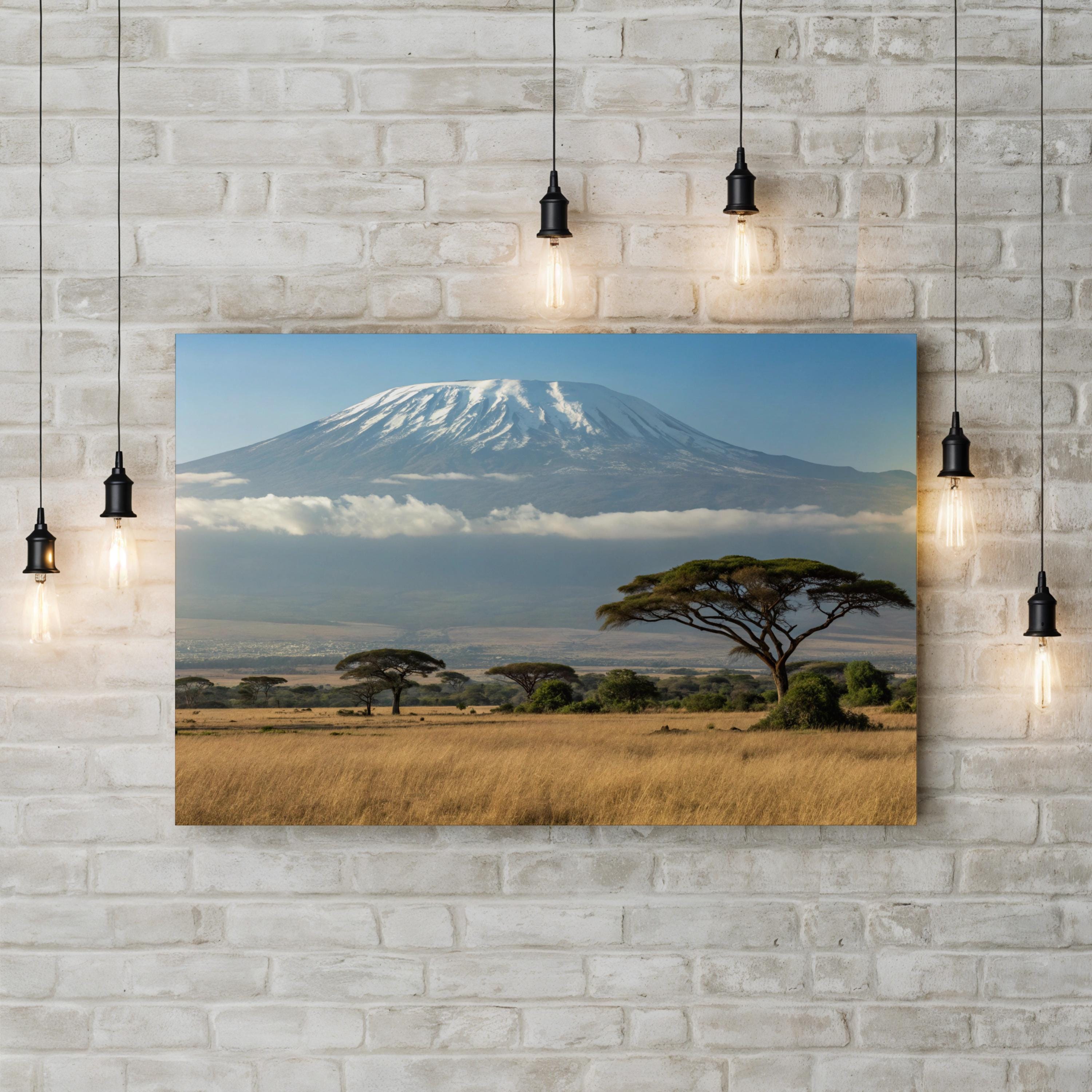 Mount Kilimanjaro, Tanzania Wall Art — African Safari Landscape Canvas Print