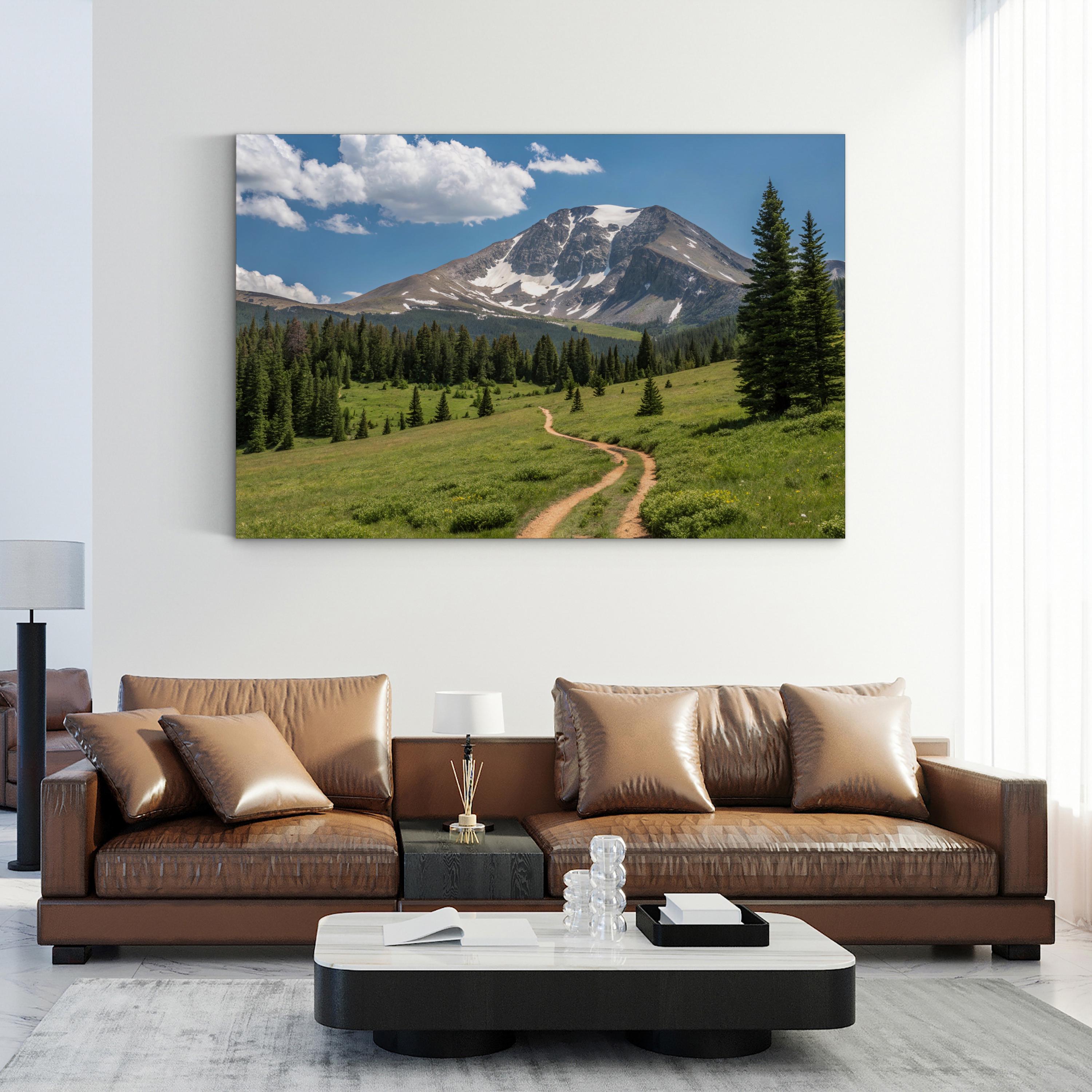 Mt. of the Holy Cross, Colorado – Vintage Photography Wall Art | Mountain Canvas Print