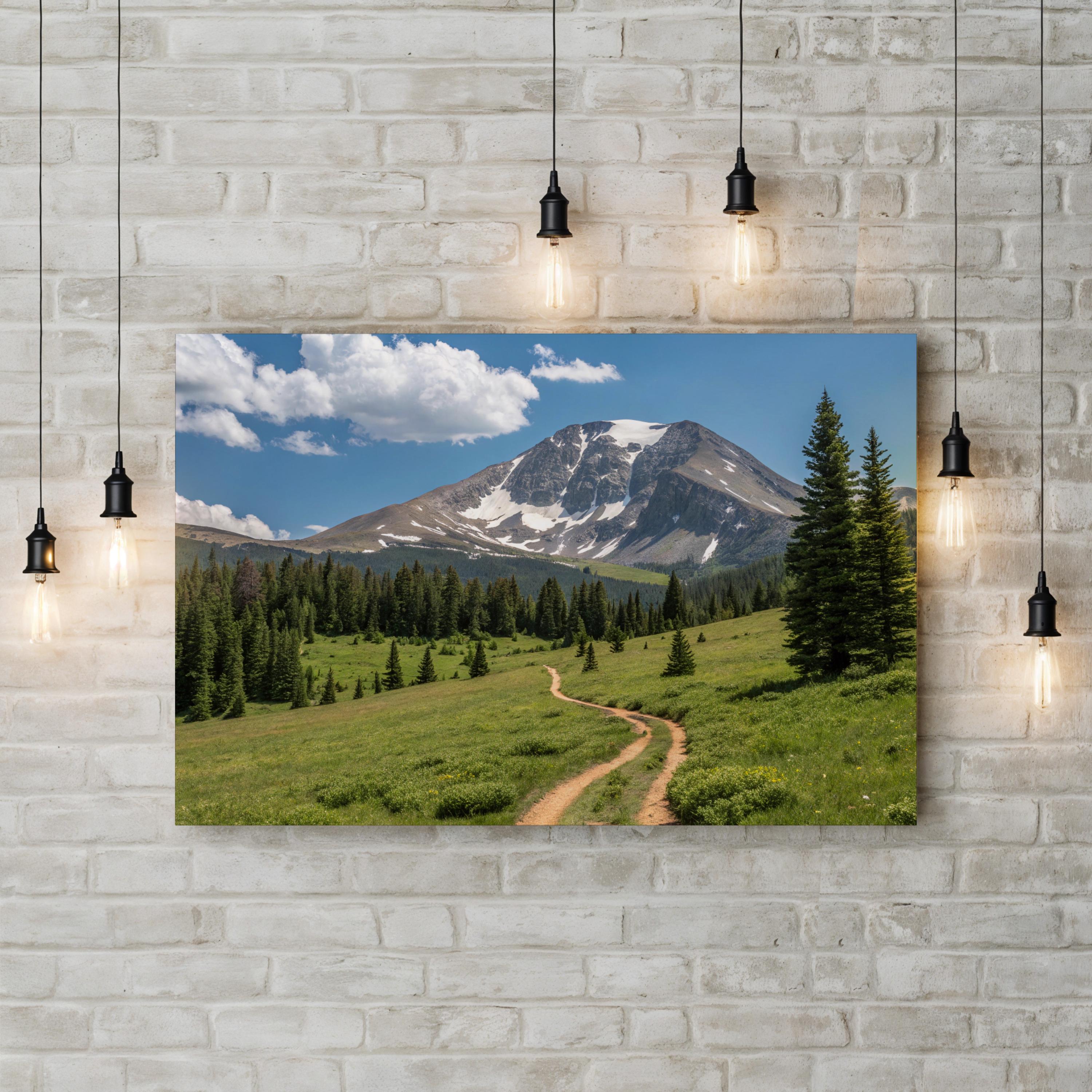 Mt. of the Holy Cross, Colorado – Vintage Photography Wall Art | Mountain Canvas Print