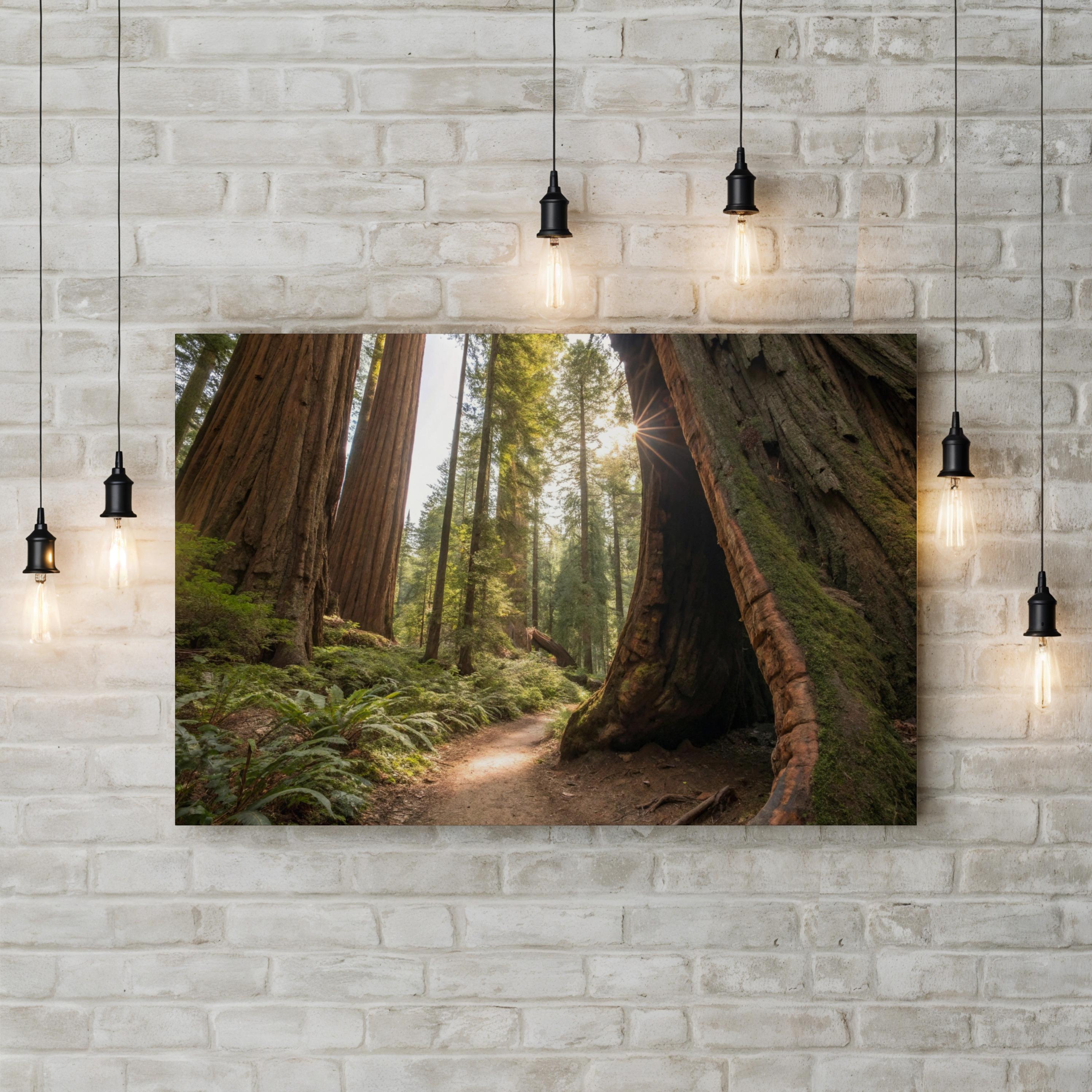 Muir Woods Sequoias – Vintage Photography Wall Art | California Forest Canvas Print