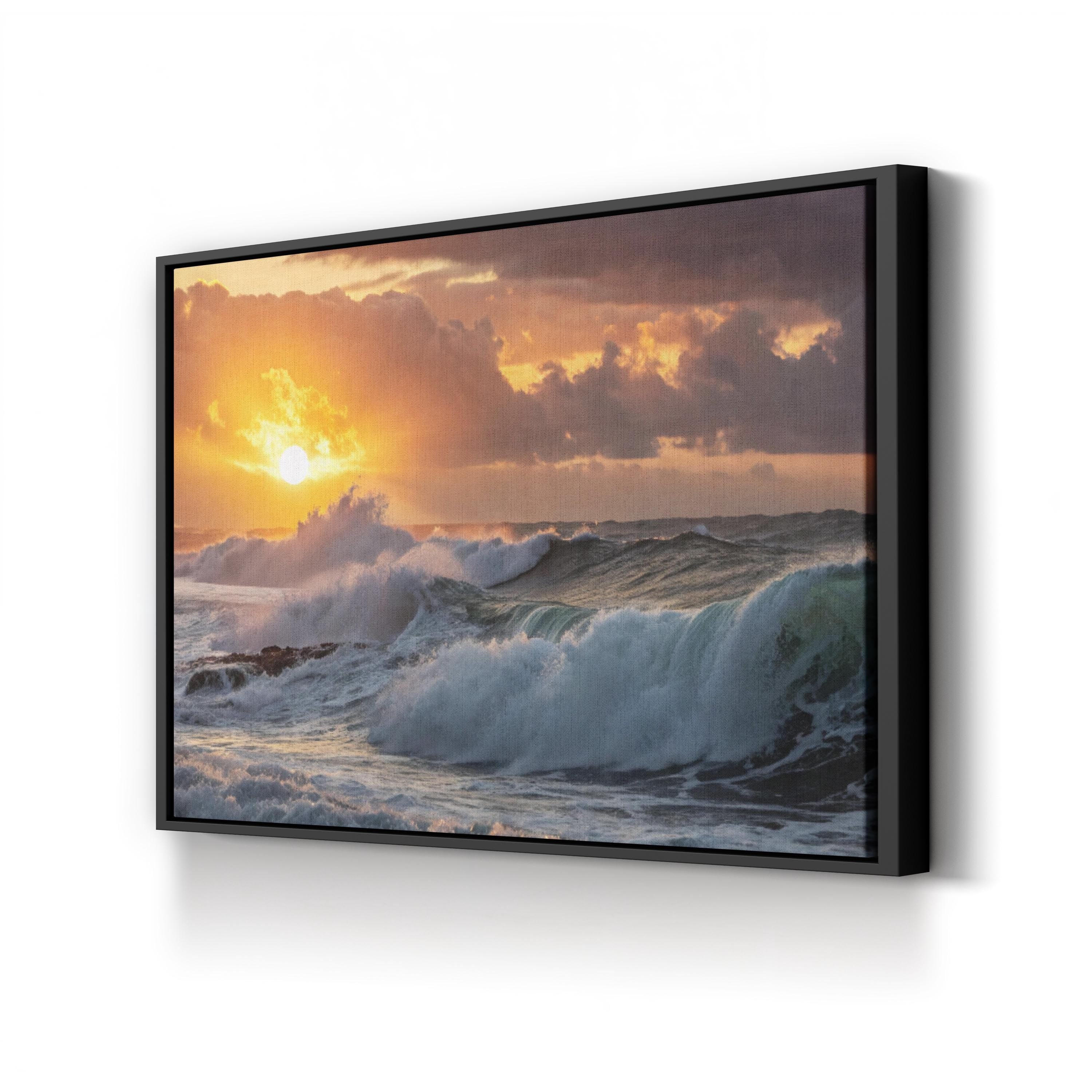 Ocean Sunrise Canvas Print – Coastal Beach Seascape
