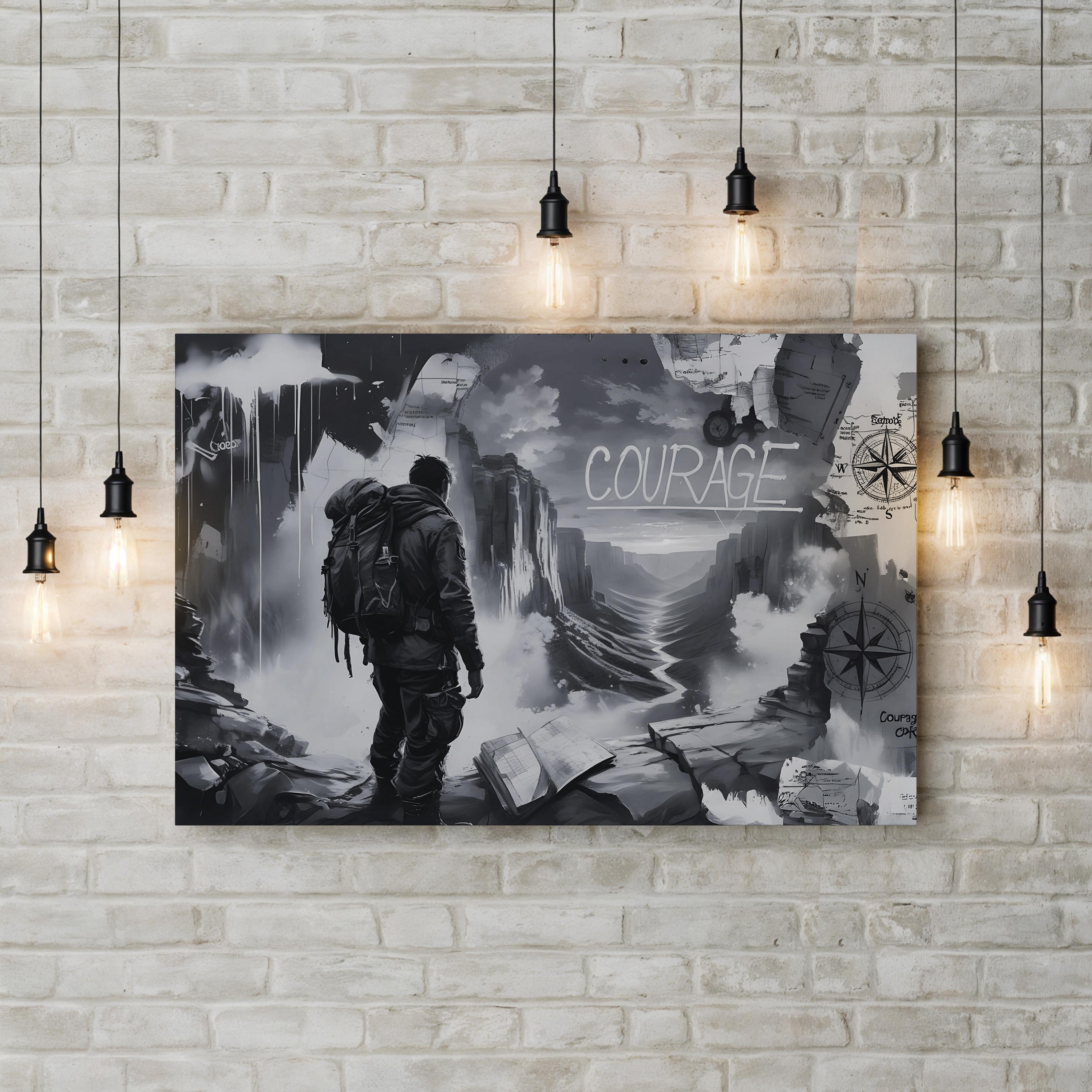 Monochrome Hiking Adventure – Vintage Photography Wall Art | Mountain Canvas Print