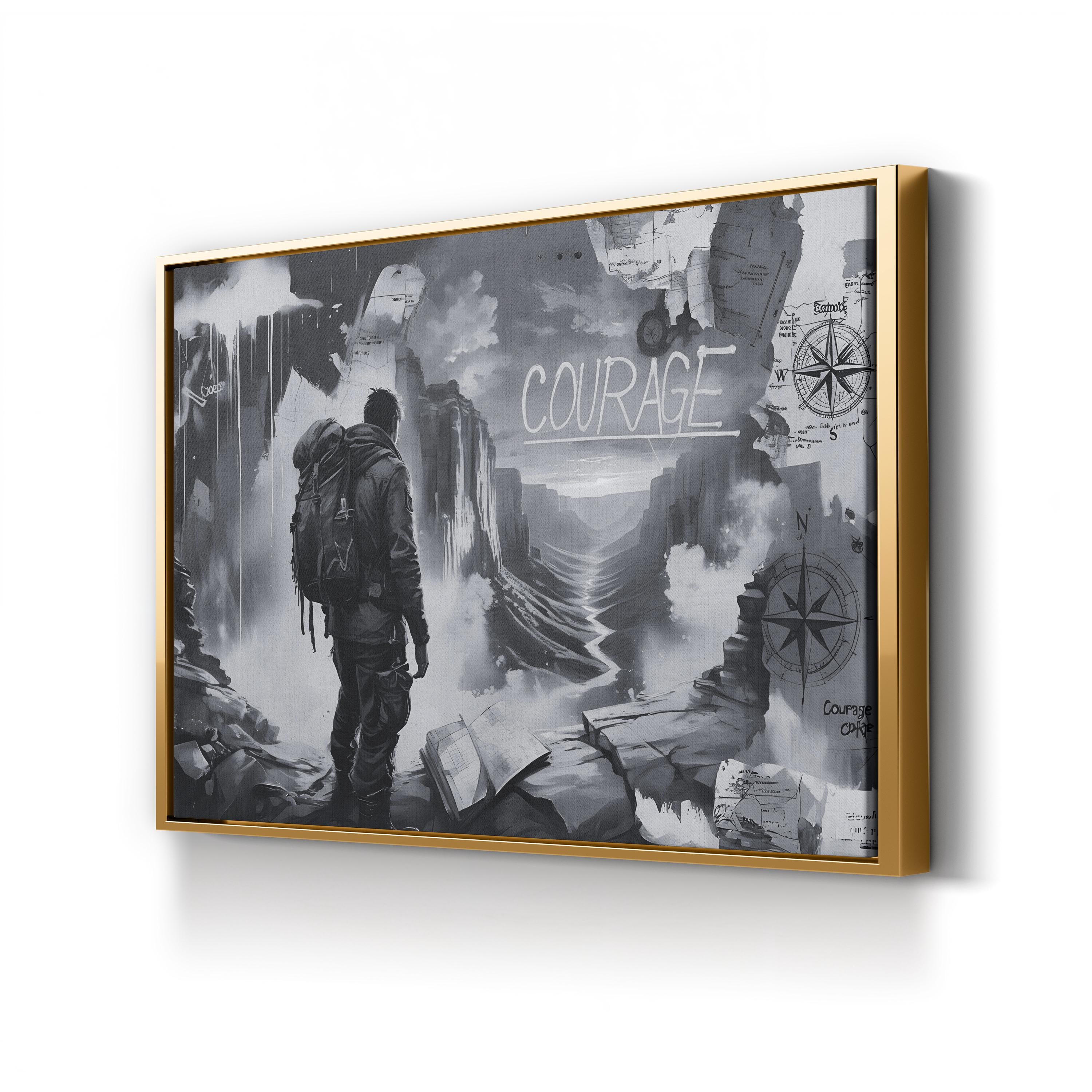 Monochrome Hiking Adventure – Vintage Photography Wall Art | Mountain Canvas Print