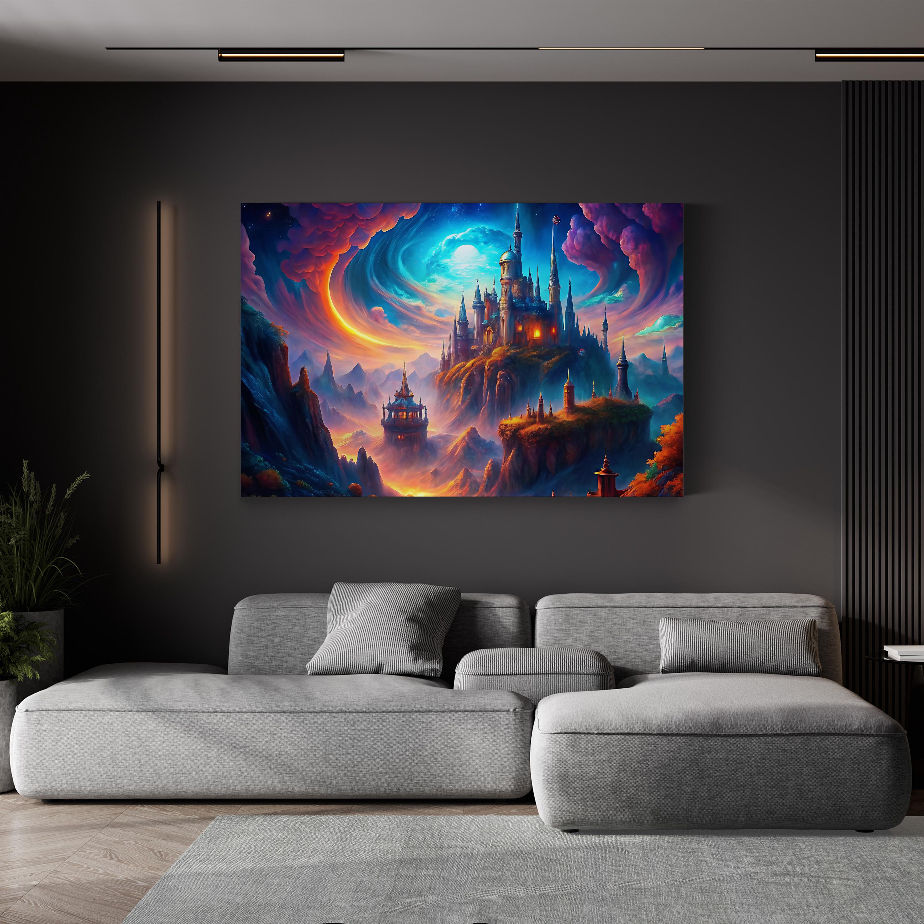 Inspirational Celestial Quote – Period Illustration Wall Art | Motivational Canvas Print
