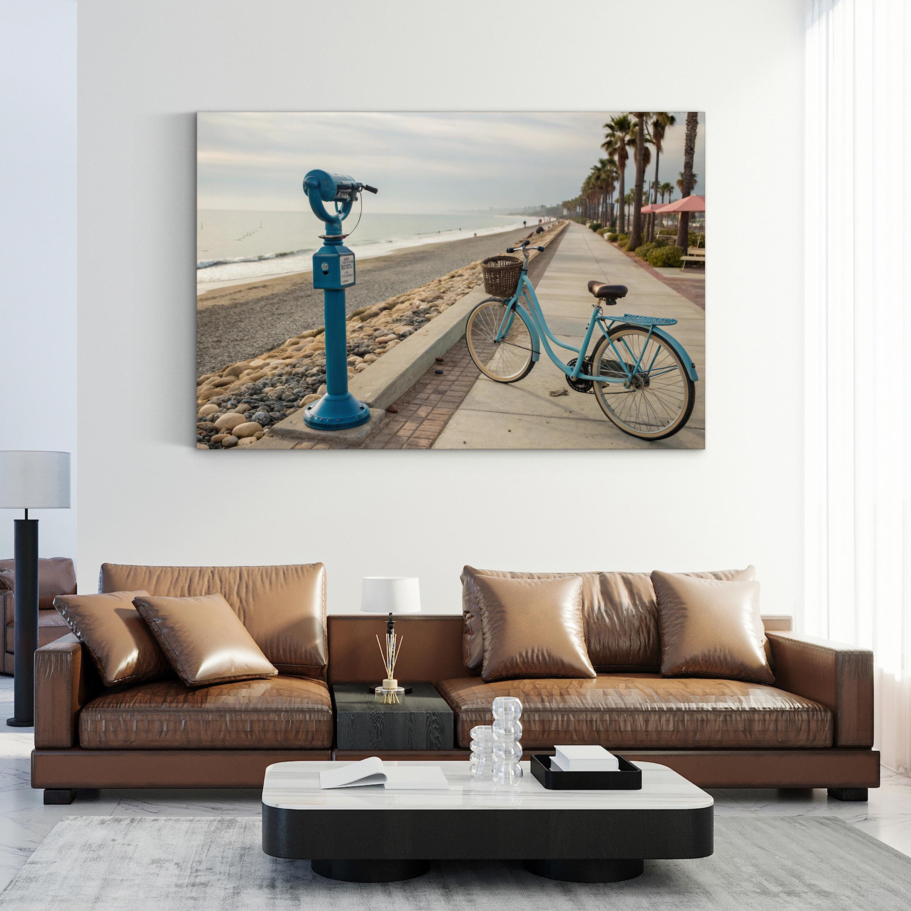 Coastal Promenade Vintage – Vintage Photography Wall Art | Travel Landscape Canvas Print