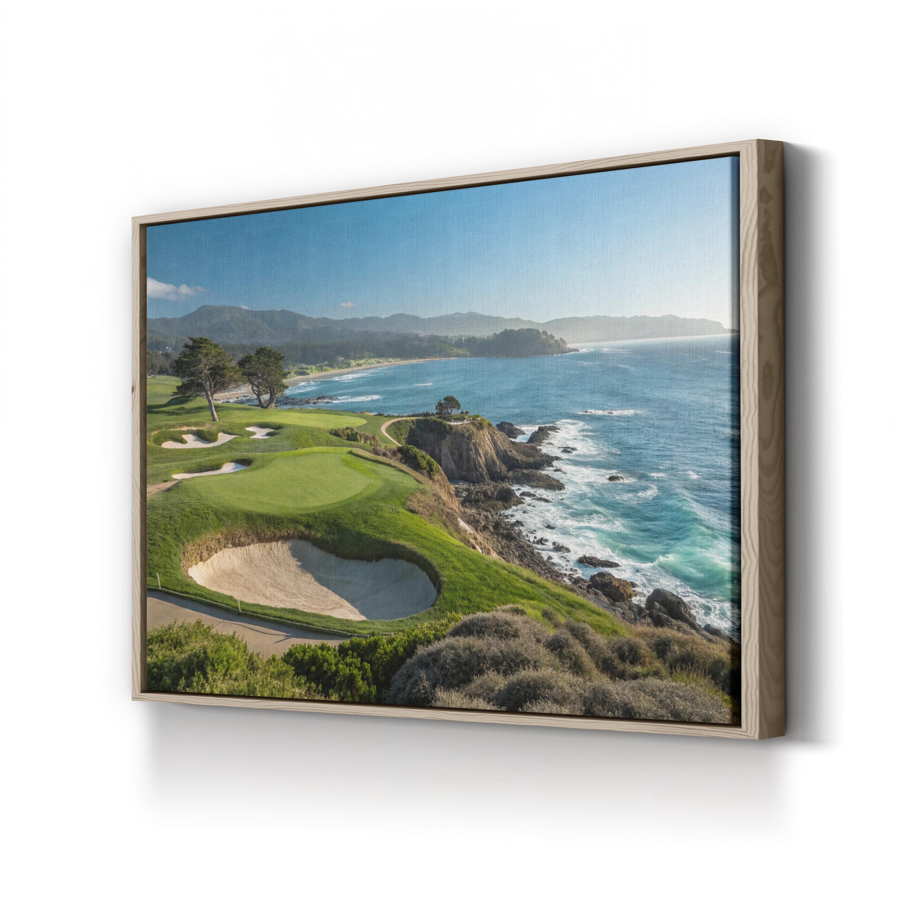 Pebble Beach Canvas Wall Art | Pebble Beach, California Coastal Landscape Print