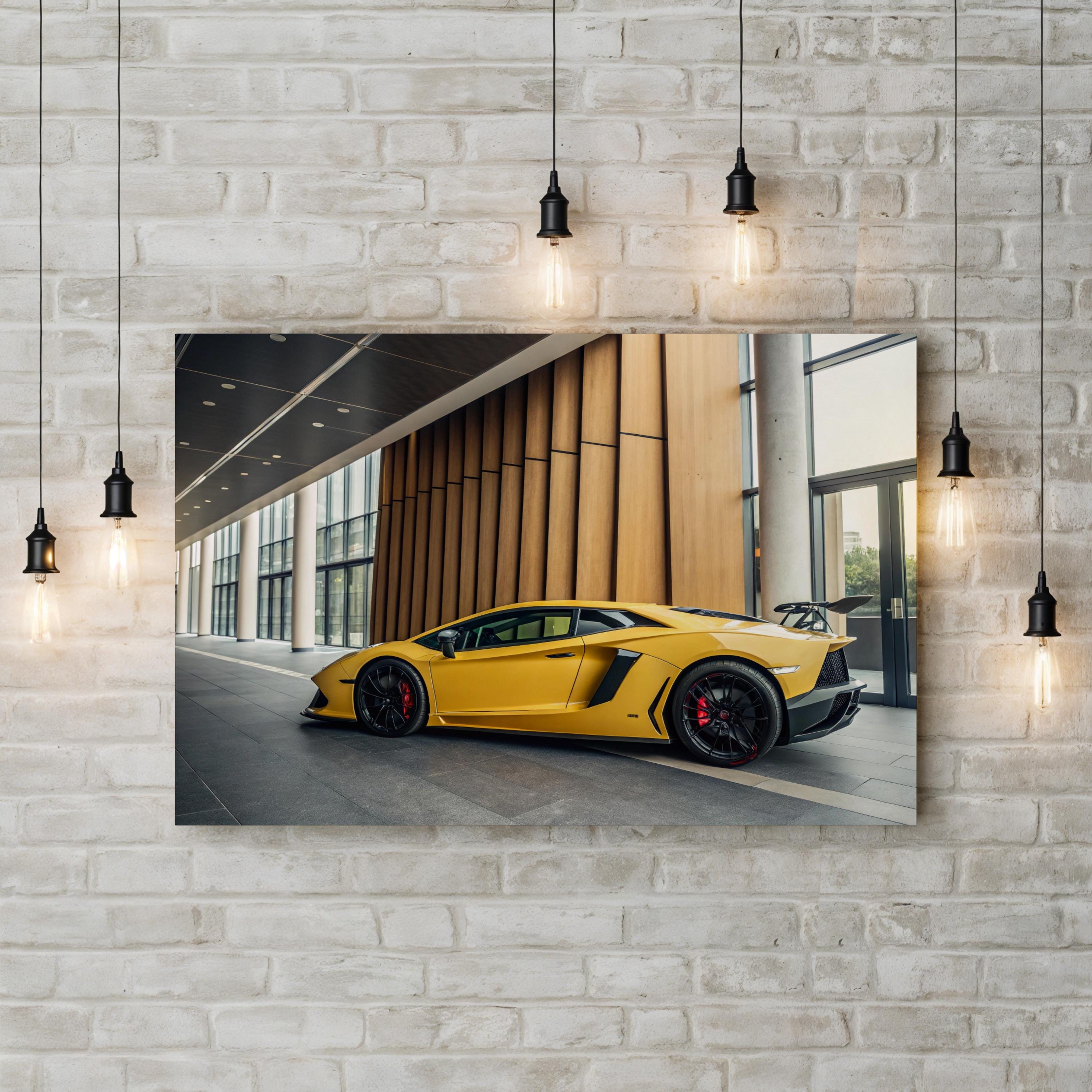 Pikachu Race Car – Period Illustration Wall Art | Automotive Pop Canvas Print