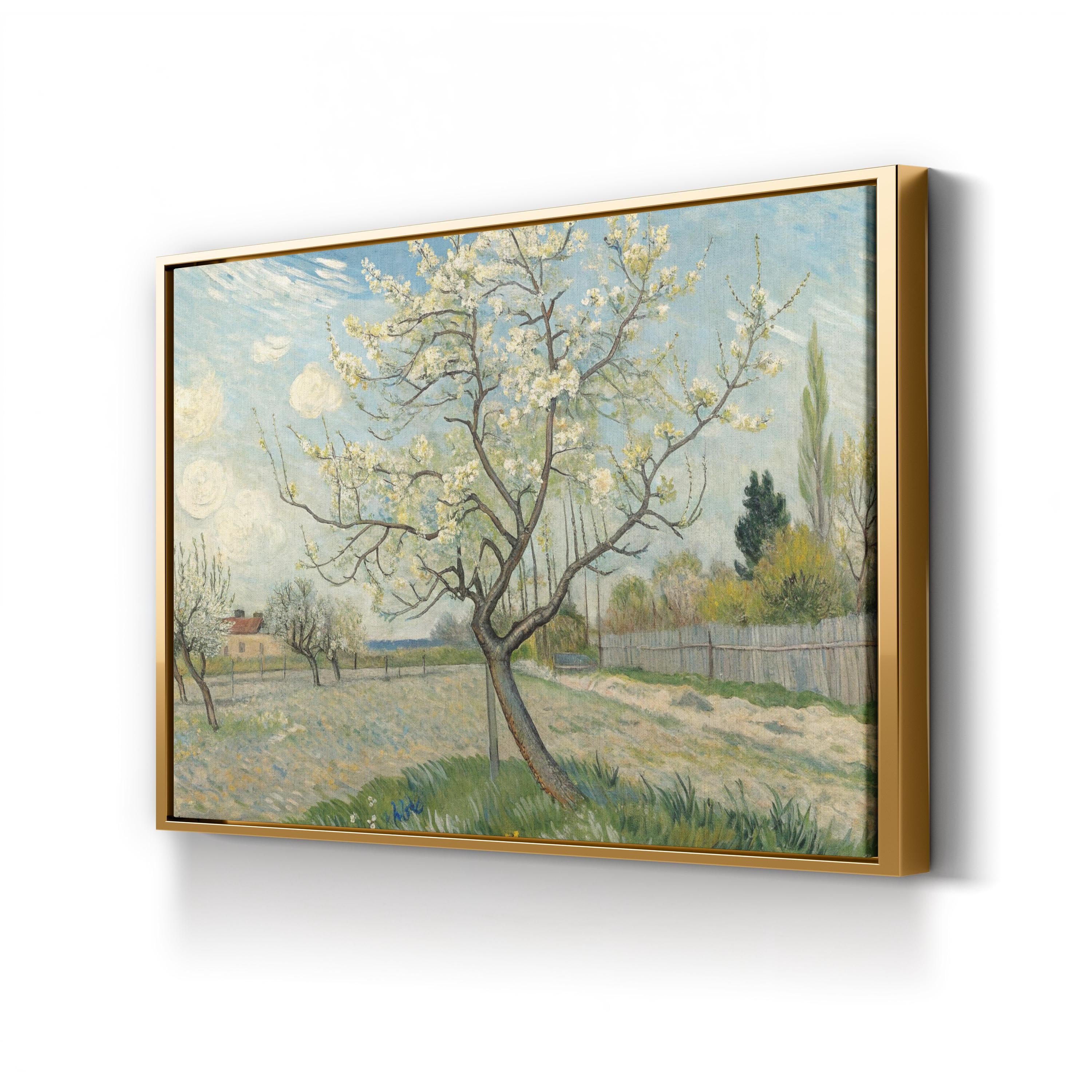 Spring Blossom Pear Tree – Period Illustration Wall Art | Floral Landscape Canvas Print