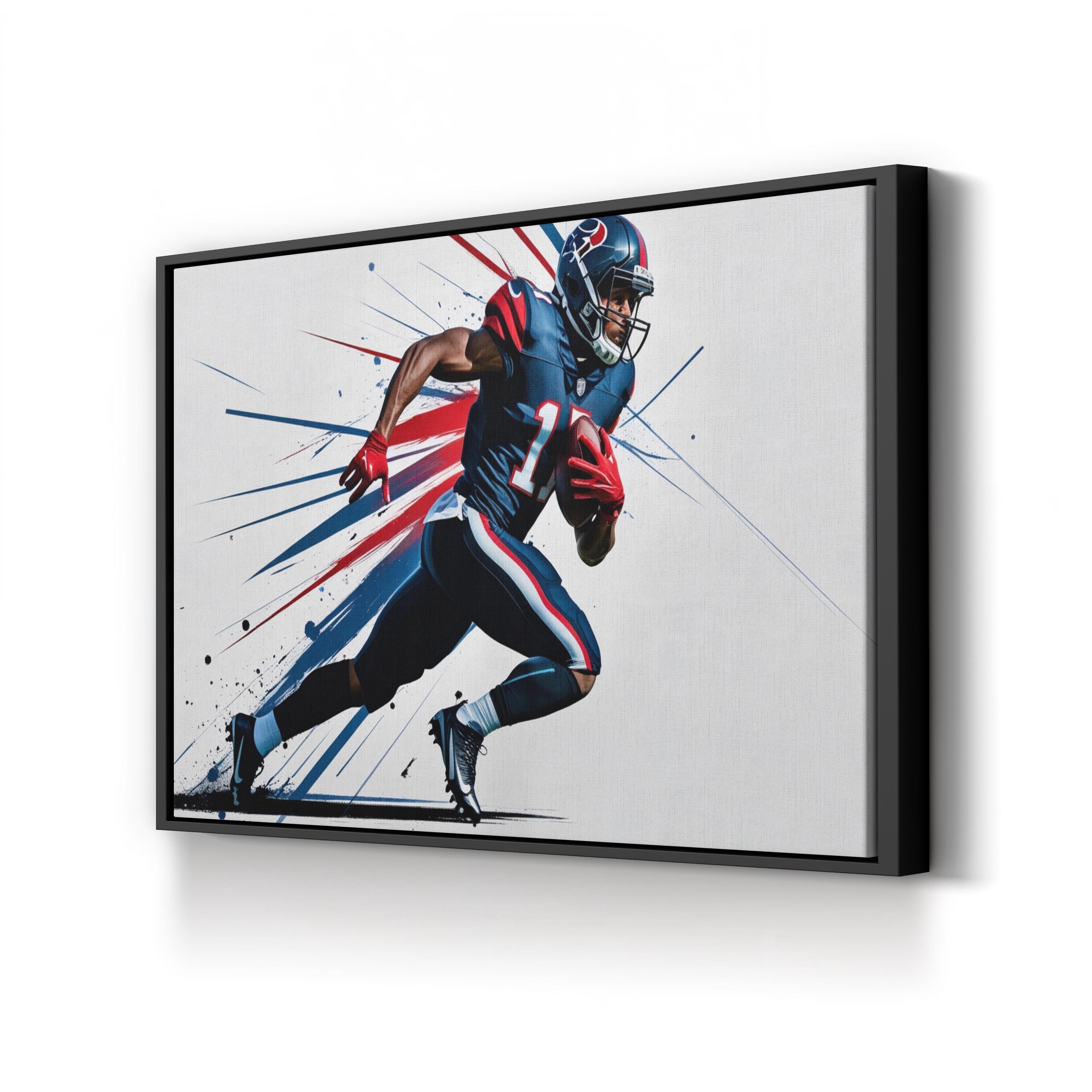 Athlete in Motion – Period Illustration Wall Art | Contemporary Sports Canvas Print