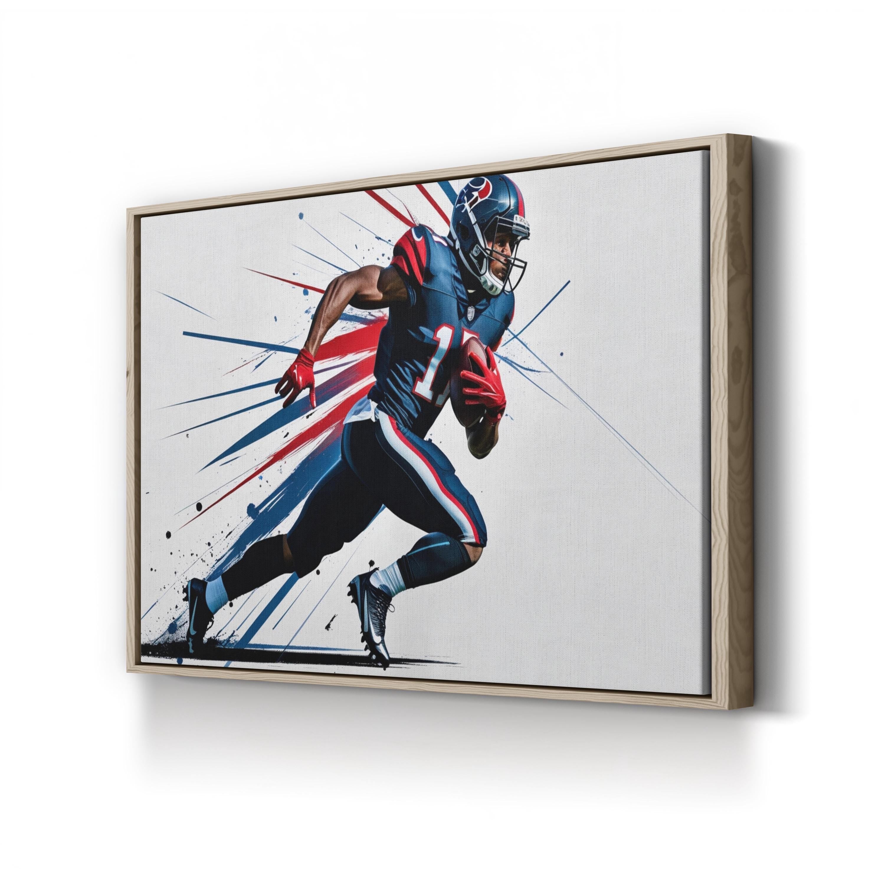 Athlete in Motion – Period Illustration Wall Art | Contemporary Sports Canvas Print