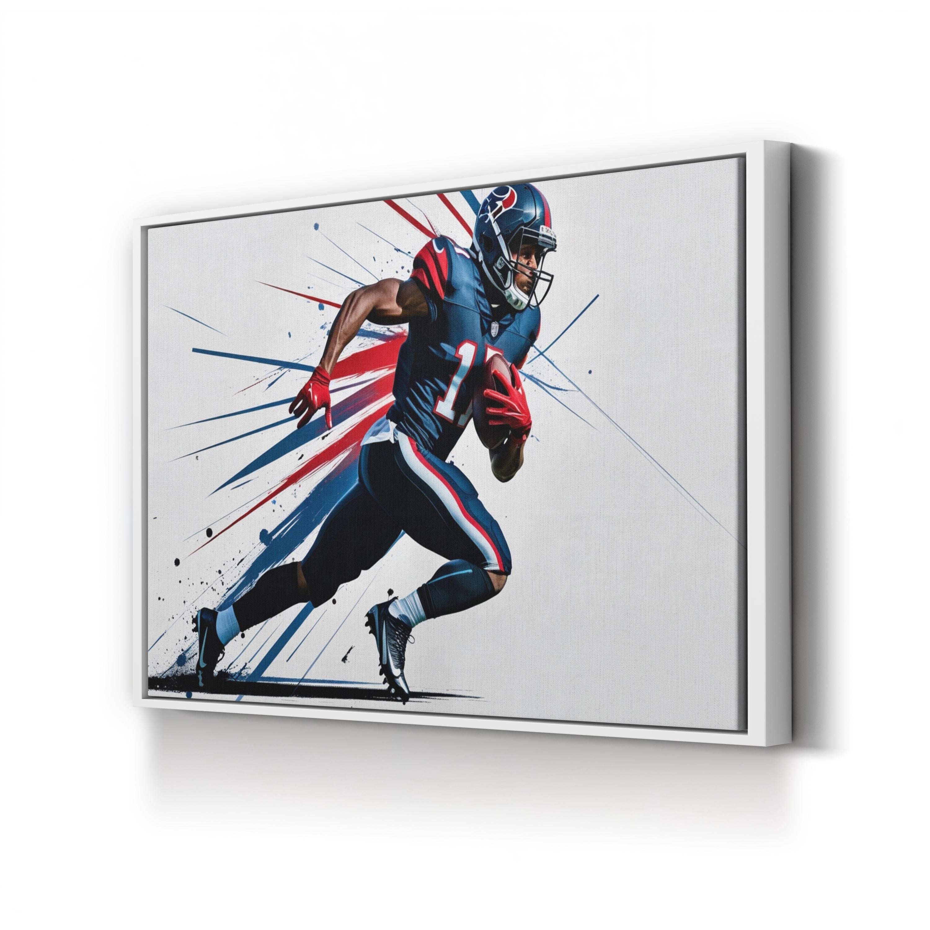 Athlete in Motion – Period Illustration Wall Art | Contemporary Sports Canvas Print