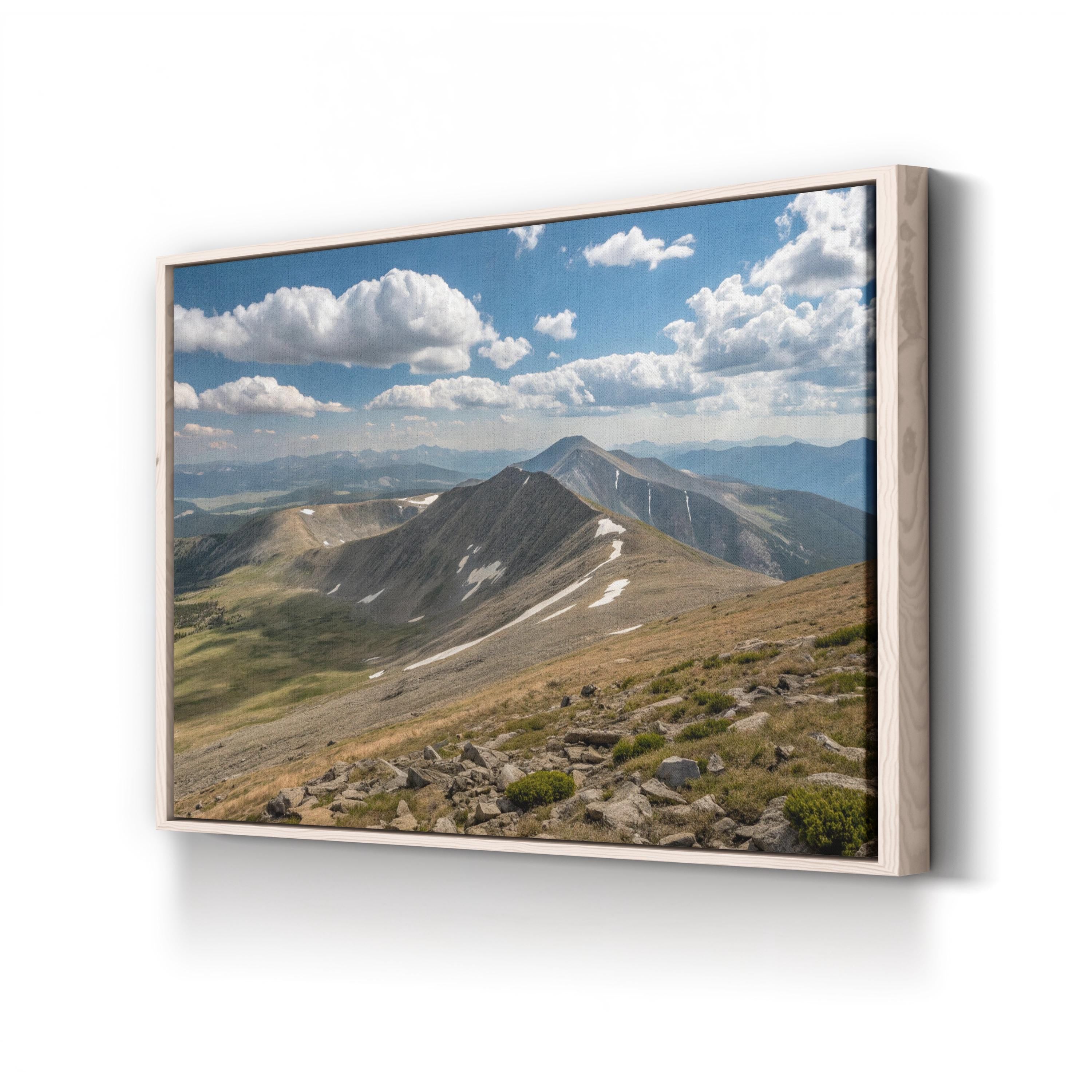 Quandary Peak – Vintage Photography Wall Art | Colorado Mountain Canvas Print