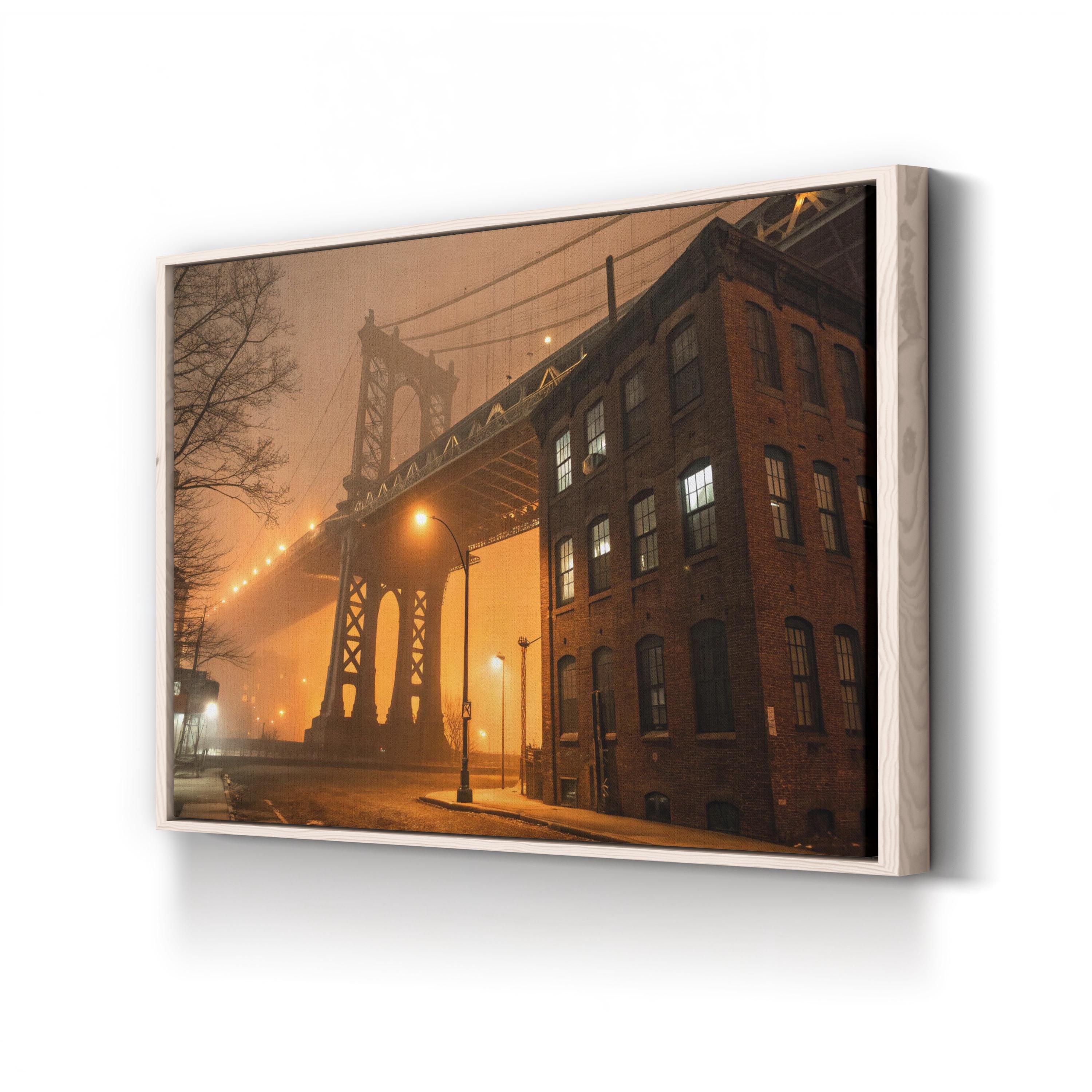 Golden Gate Bridge Foggy Skyline – Vintage Photography Wall Art | San Francisco Canvas Print