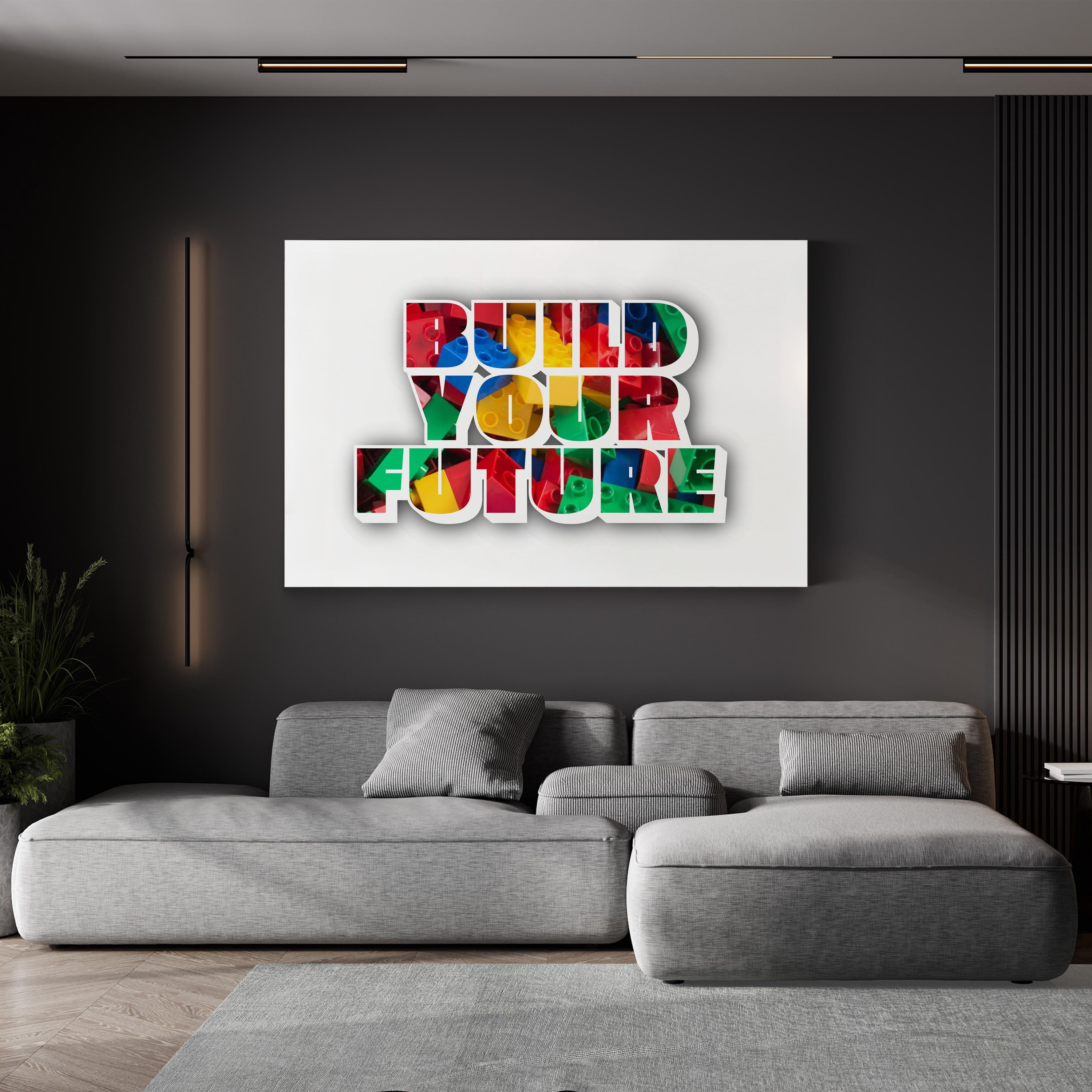 Build Your Future Inspirational Motivational Wall Art