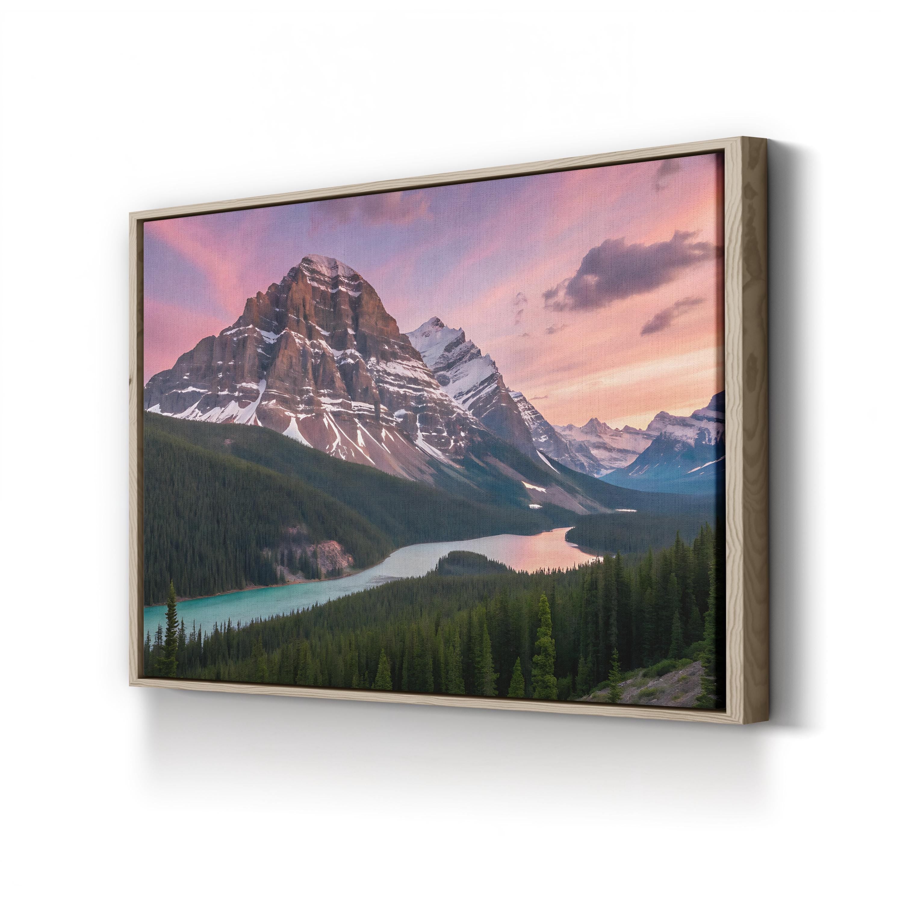 Mount Assiniboine – Vintage Photography Wall Art | Canadian Rockies Canvas Print