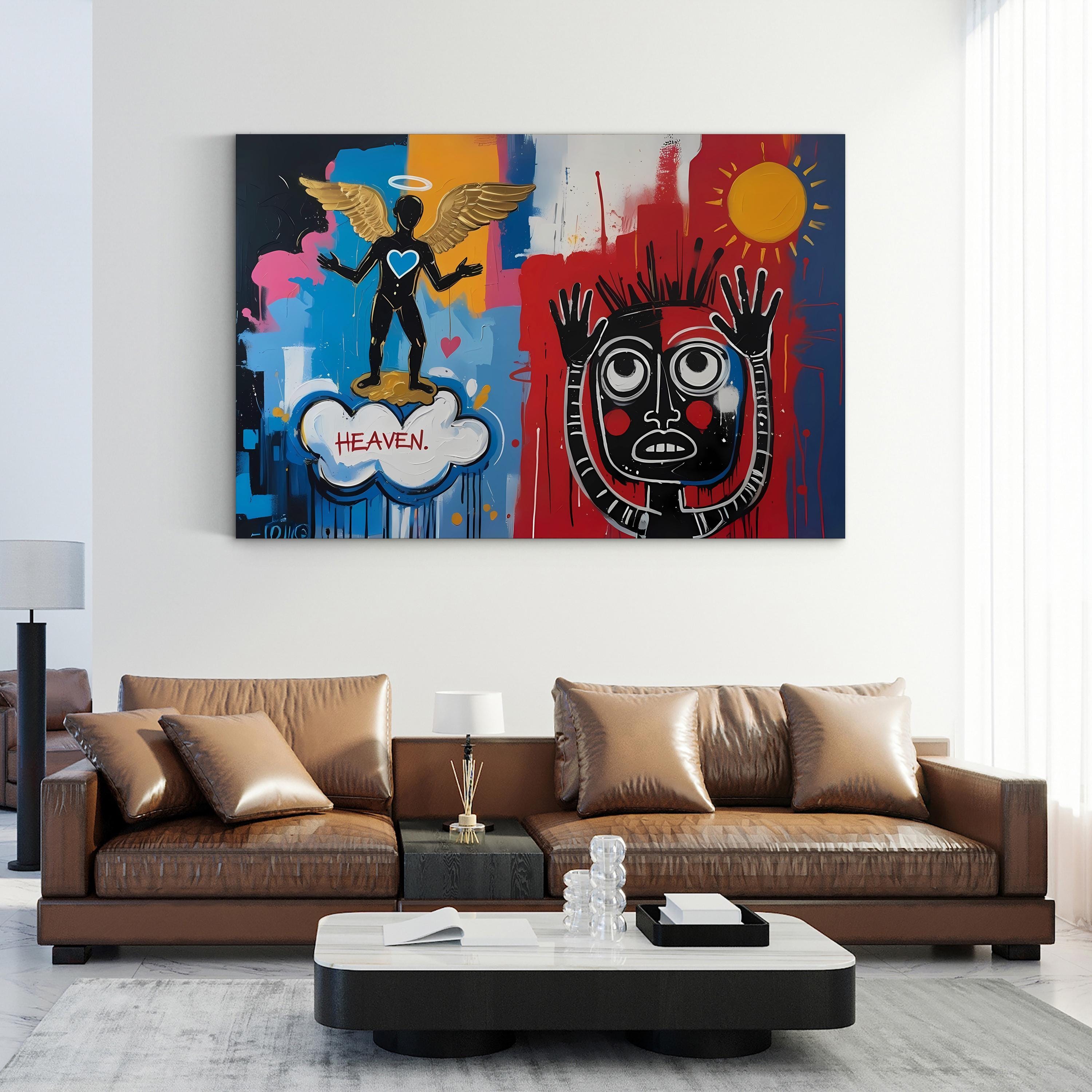 Abstract Hands – Period Illustration Wall Art | Colorful Motivational Canvas Print