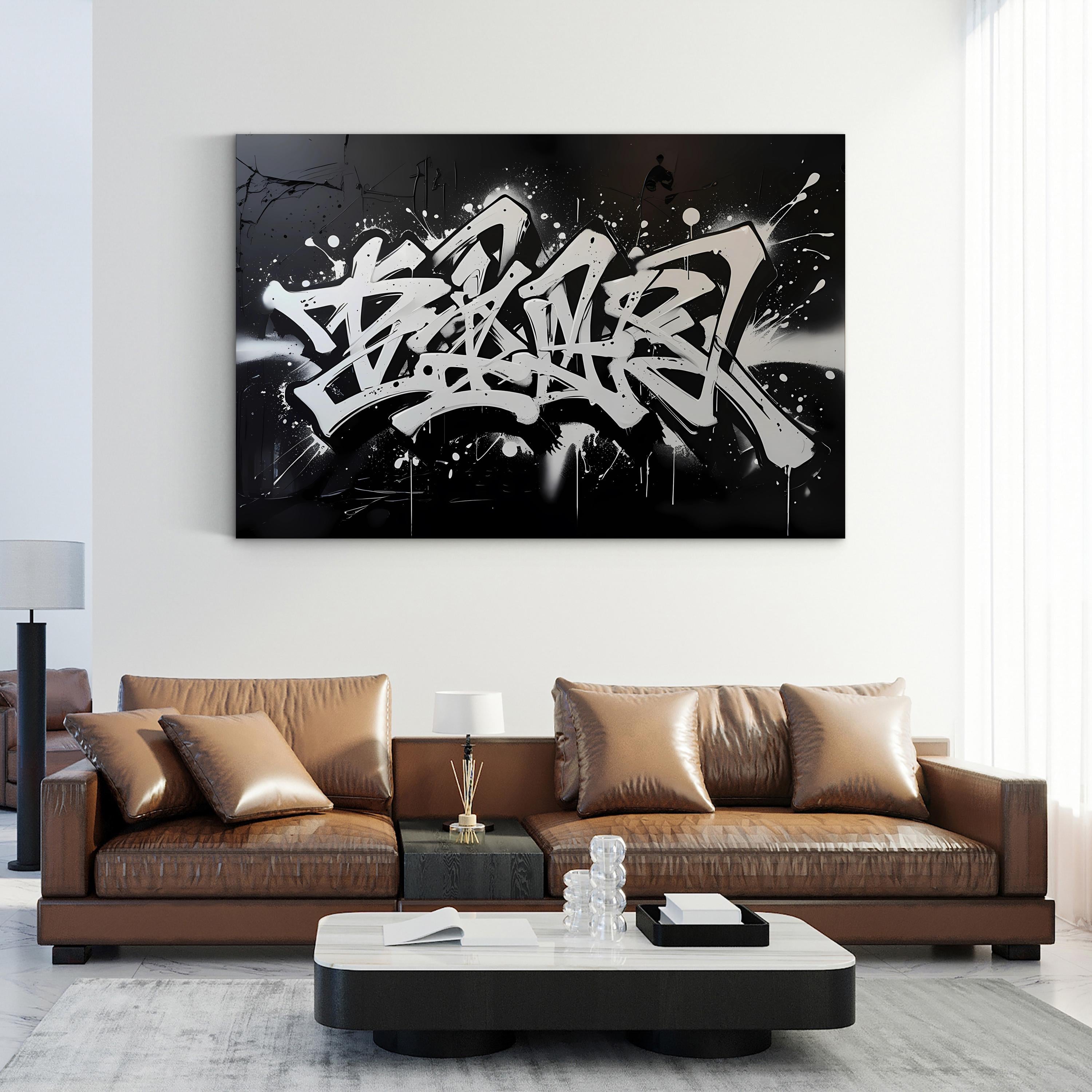 Abstract Confrontation – Period Illustration Wall Art | Bold Tension Canvas Print