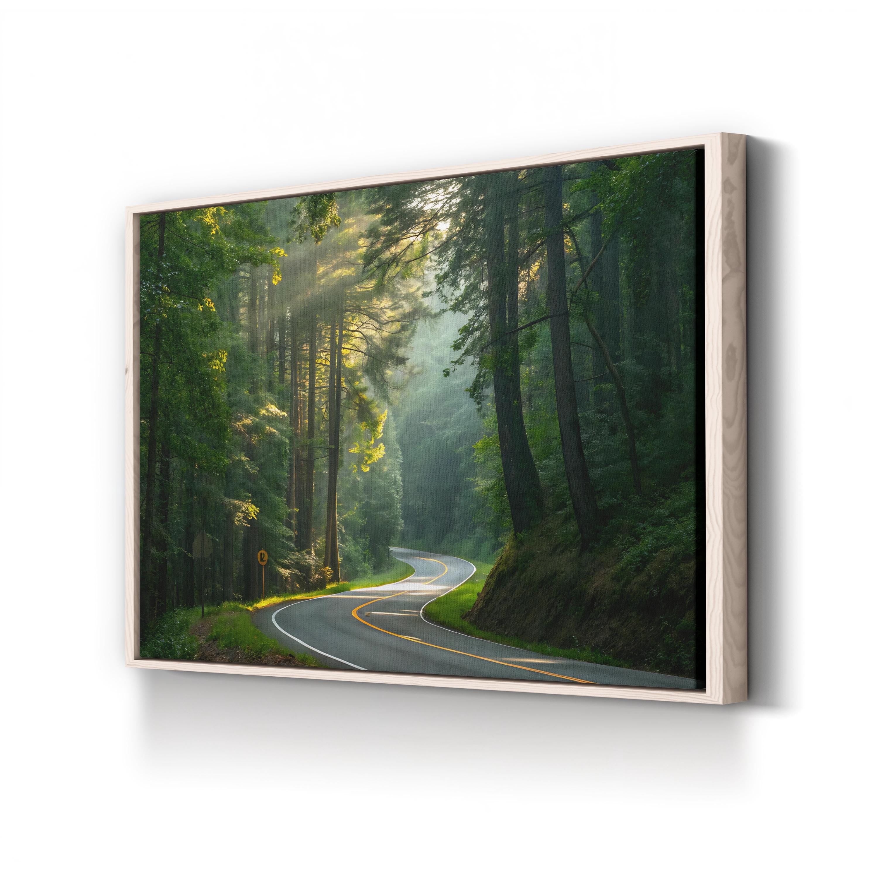 Country Road Scenic – Vintage Photography Wall Art | Countryside Landscape Canvas Print