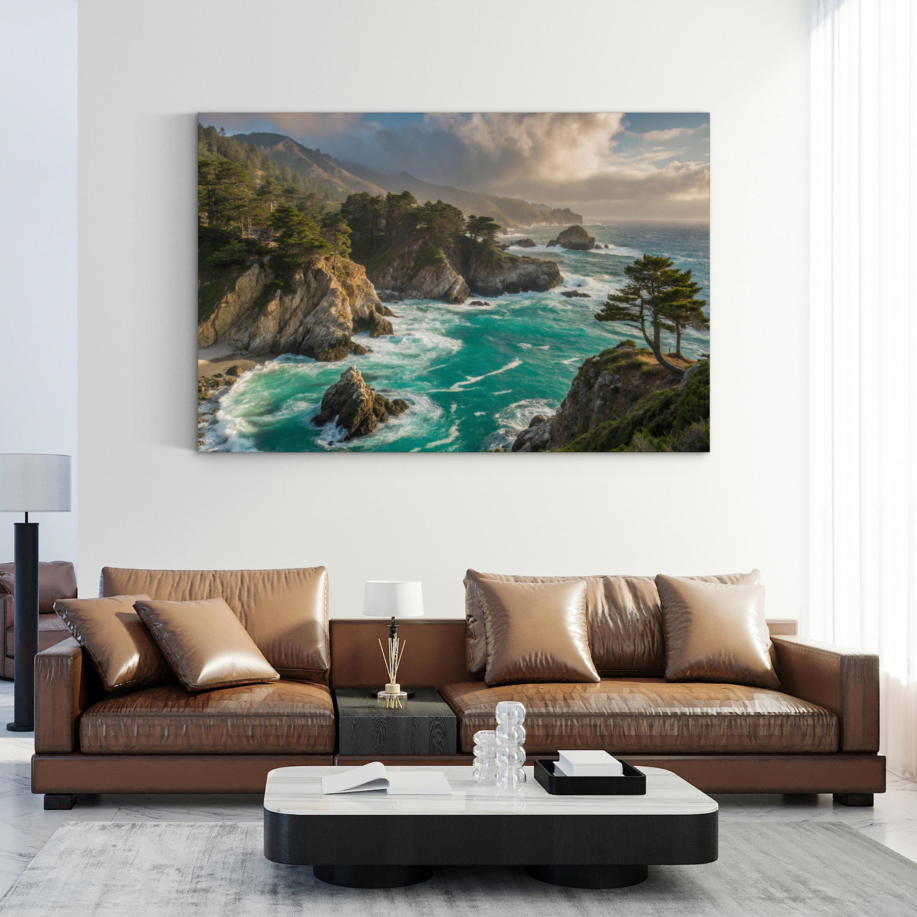 Point Lobos State Natural Reserve, Carmel-by-the-Sea, California Canvas Print: Coastal Pacific Ocean Landscape Wall Art
