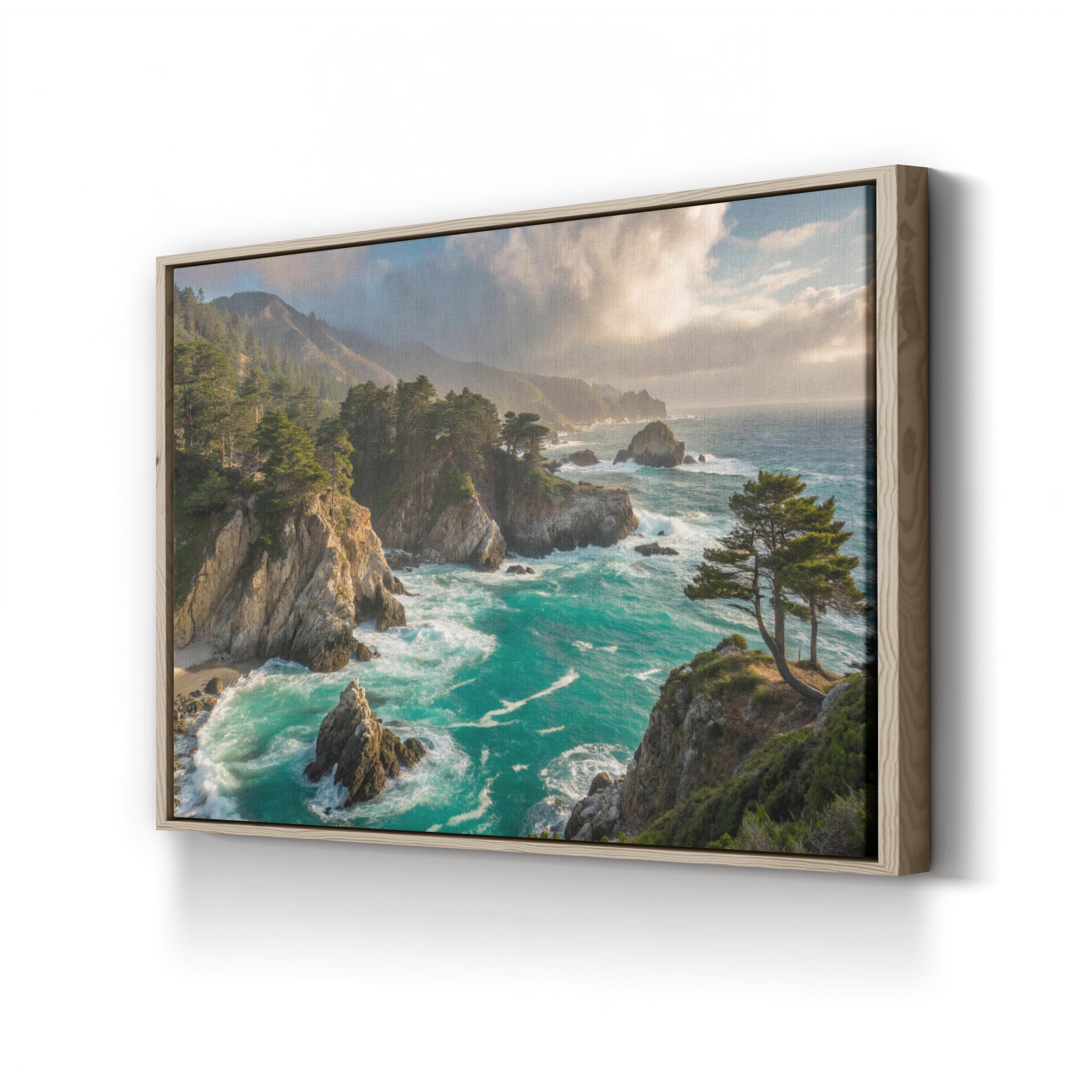 Point Lobos State Natural Reserve, Carmel-by-the-Sea, California Canvas Print: Coastal Pacific Ocean Landscape Wall Art