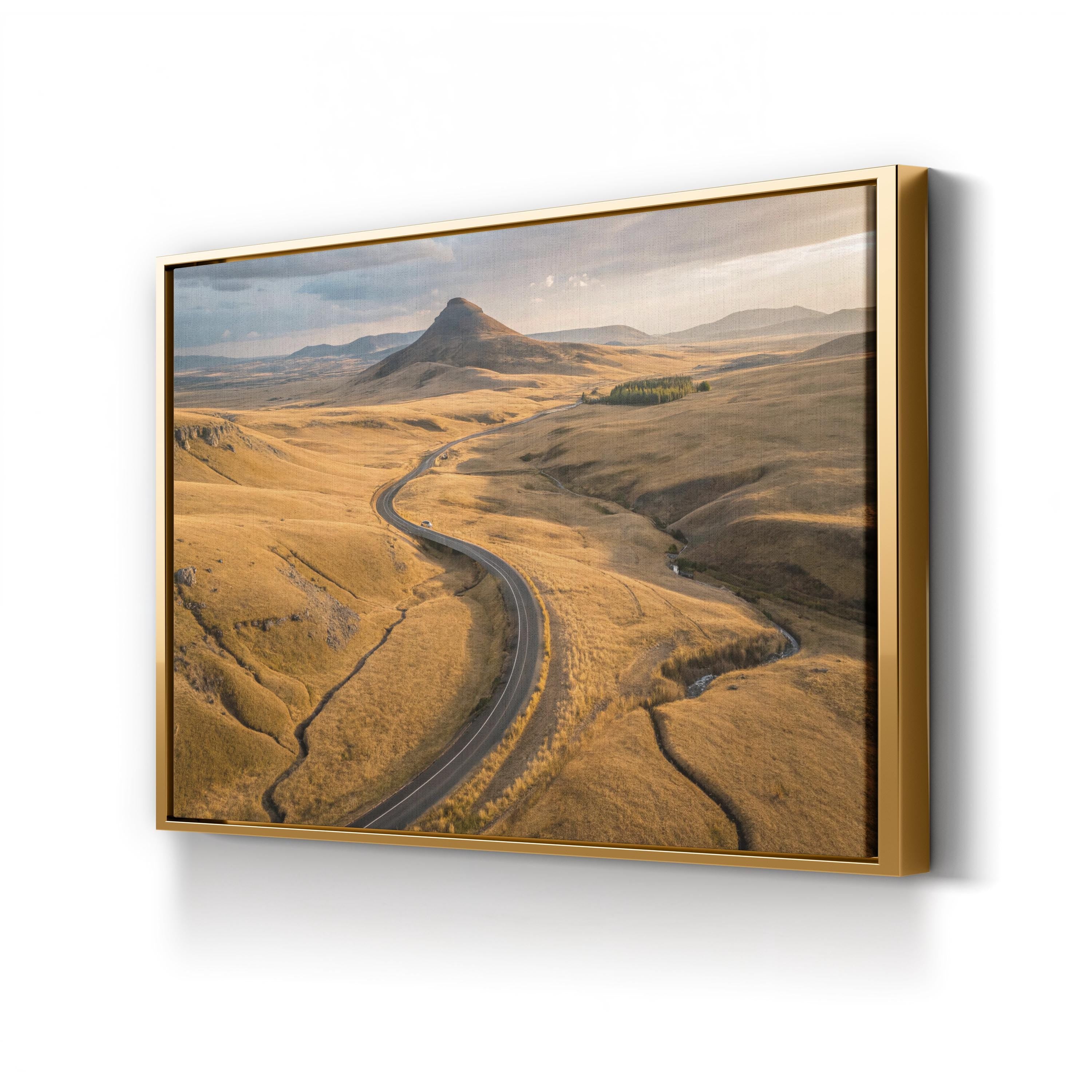 Iceland Deserted Pathways – Vintage Photography Wall Art | Rugged Landscape Canvas Print