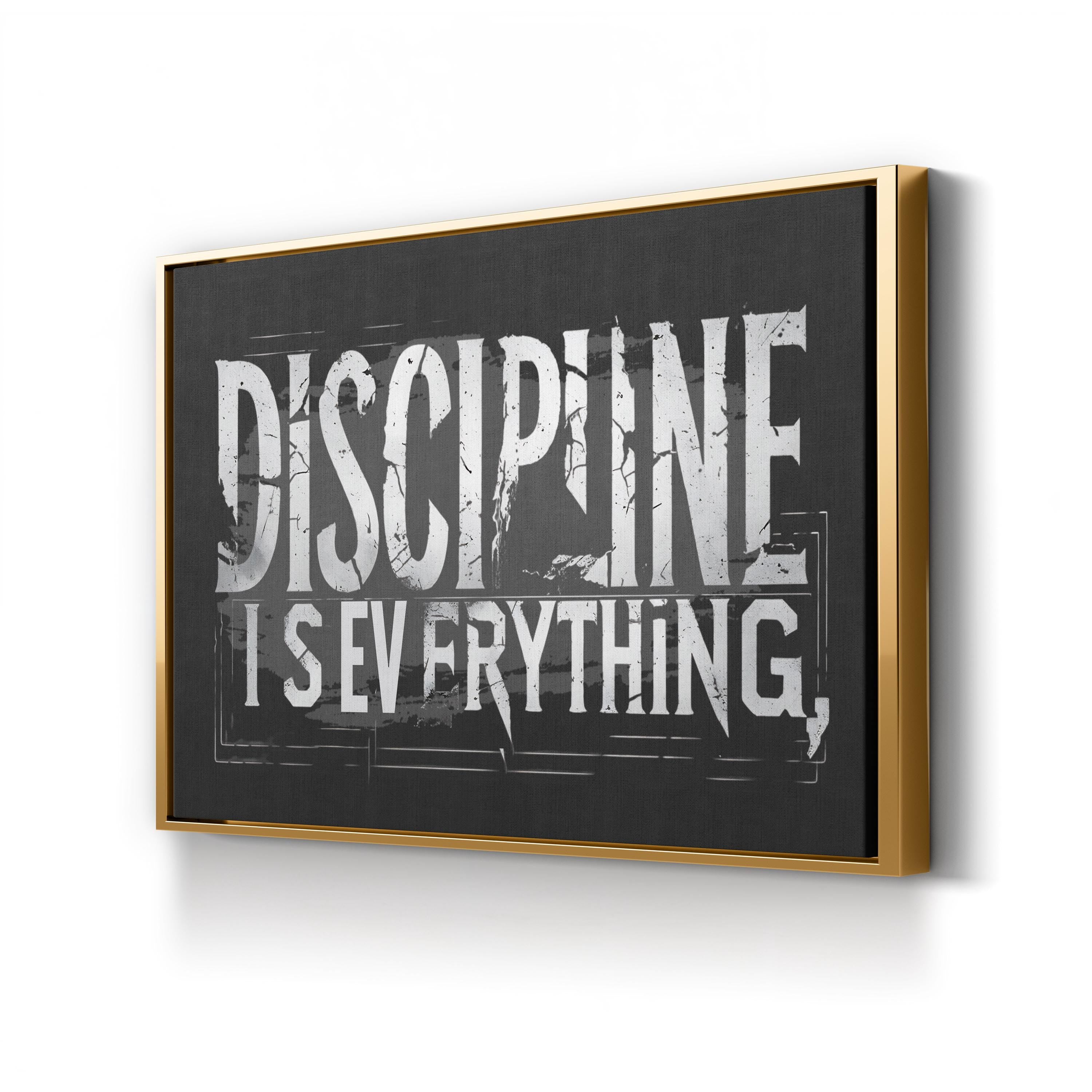 DISCIPLINE IS EVERYTHING Motivational Typography Wall Art