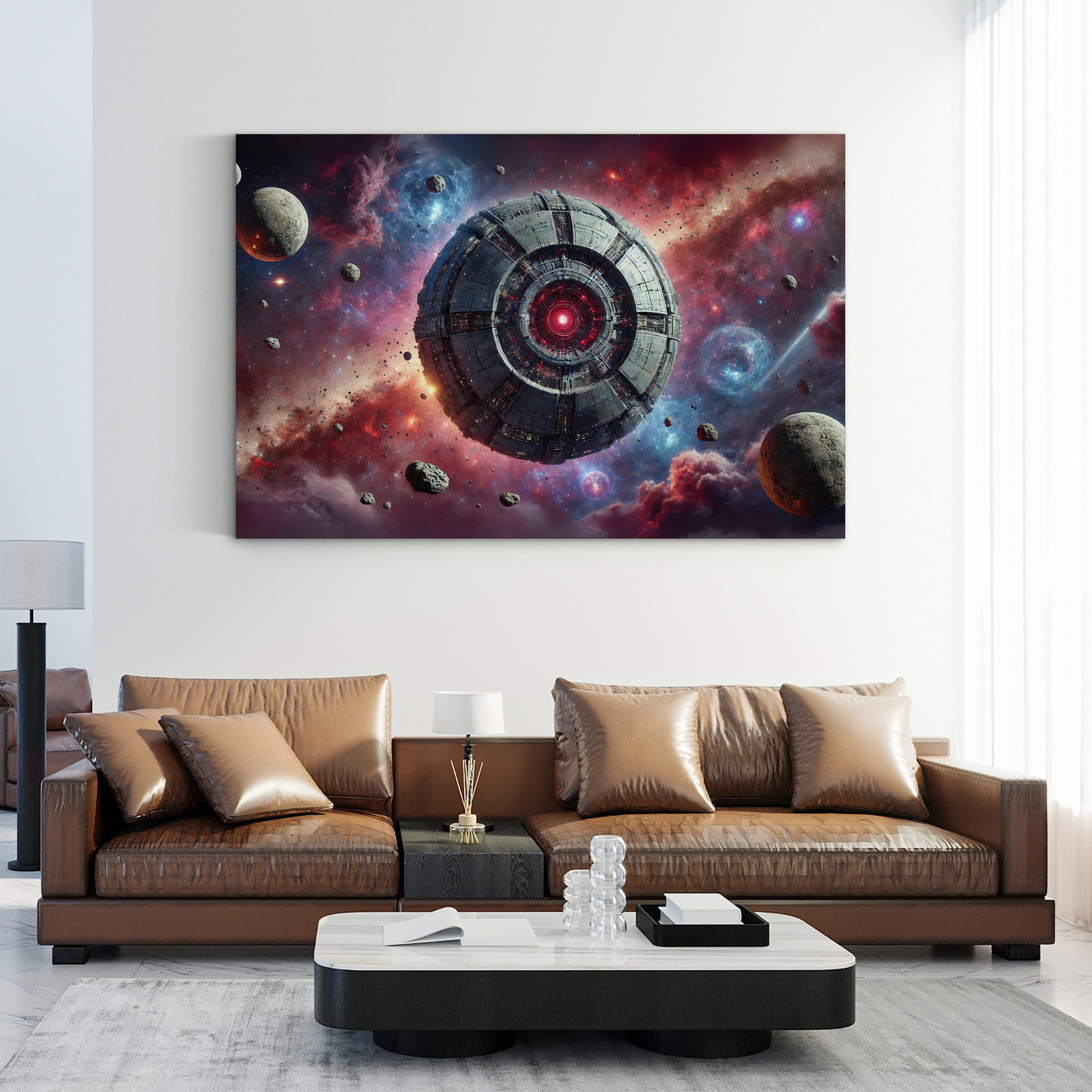 Cosmic Disturbance Canvas – Motivational Galaxy Wall Art