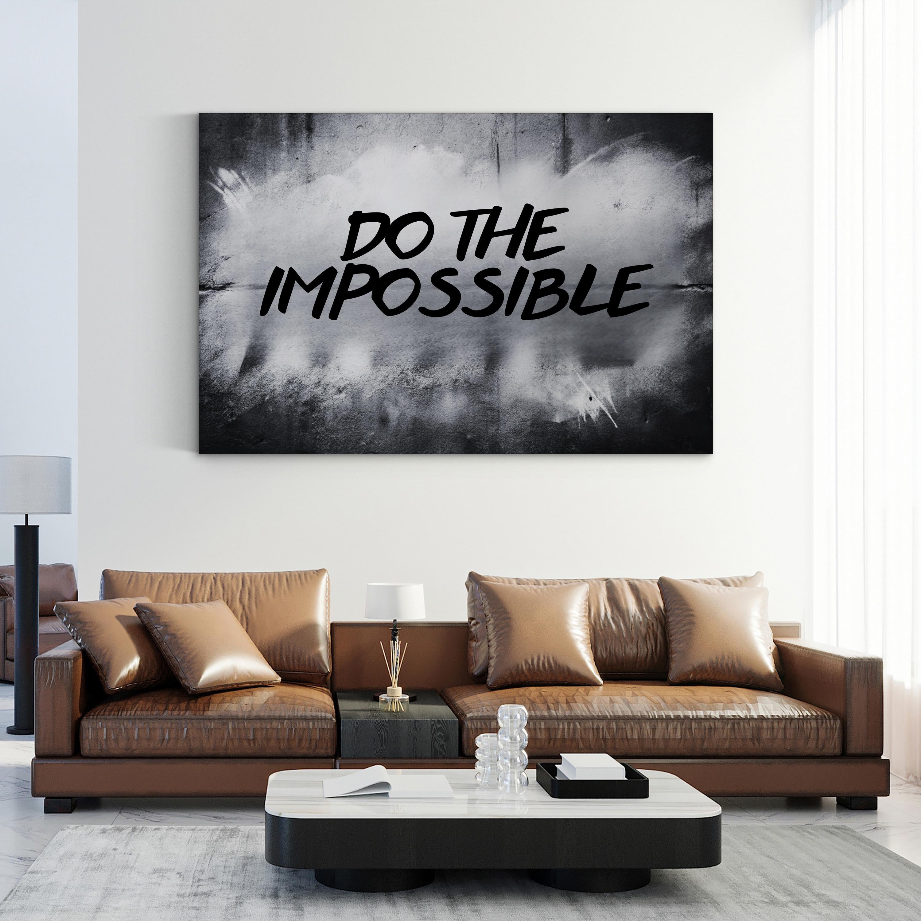 DO THE IMPOSSIBLE Motivational stencil Graffiti Wall Art