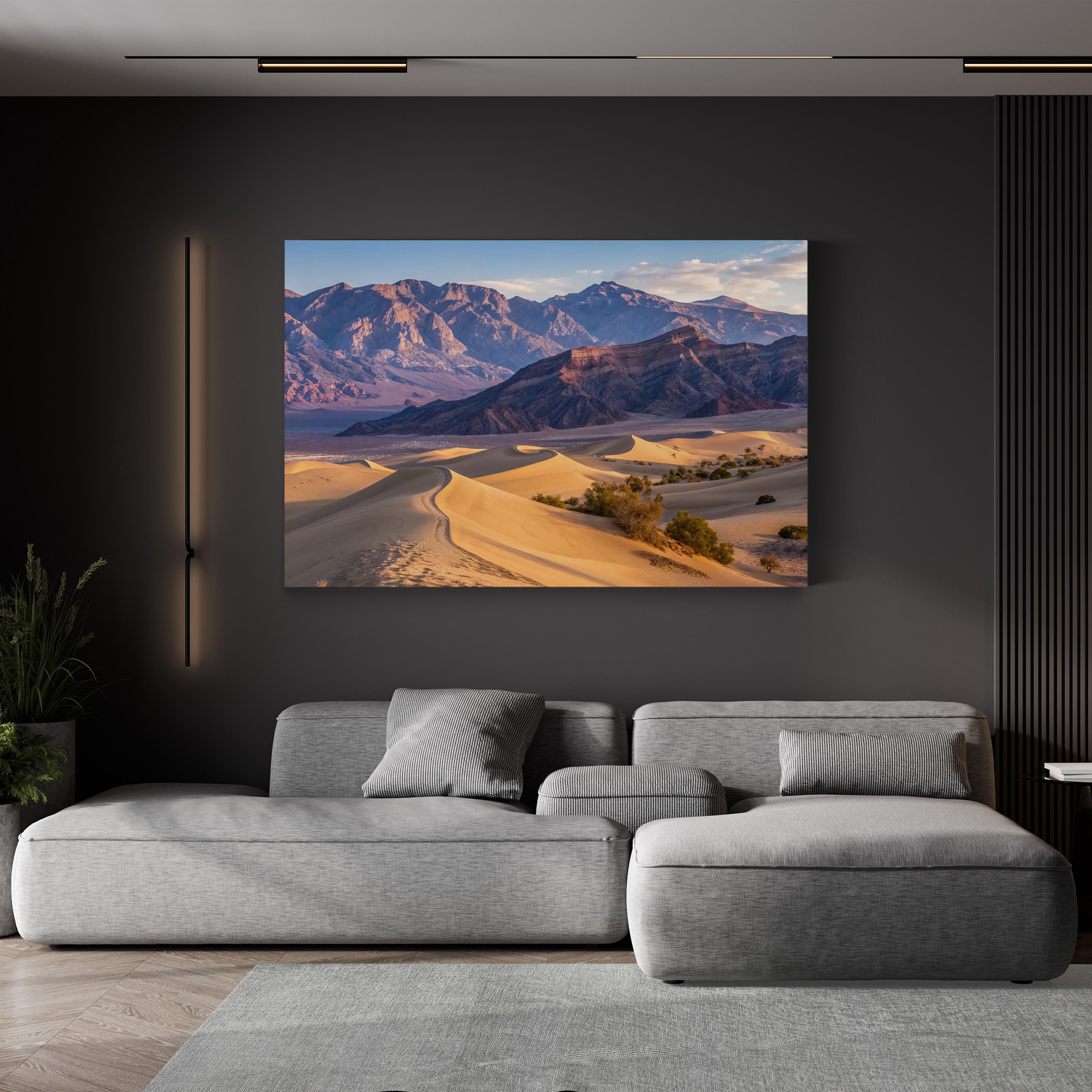 Death Valley Dunes – Vintage Photography Wall Art | Desert Landscape Canvas Print