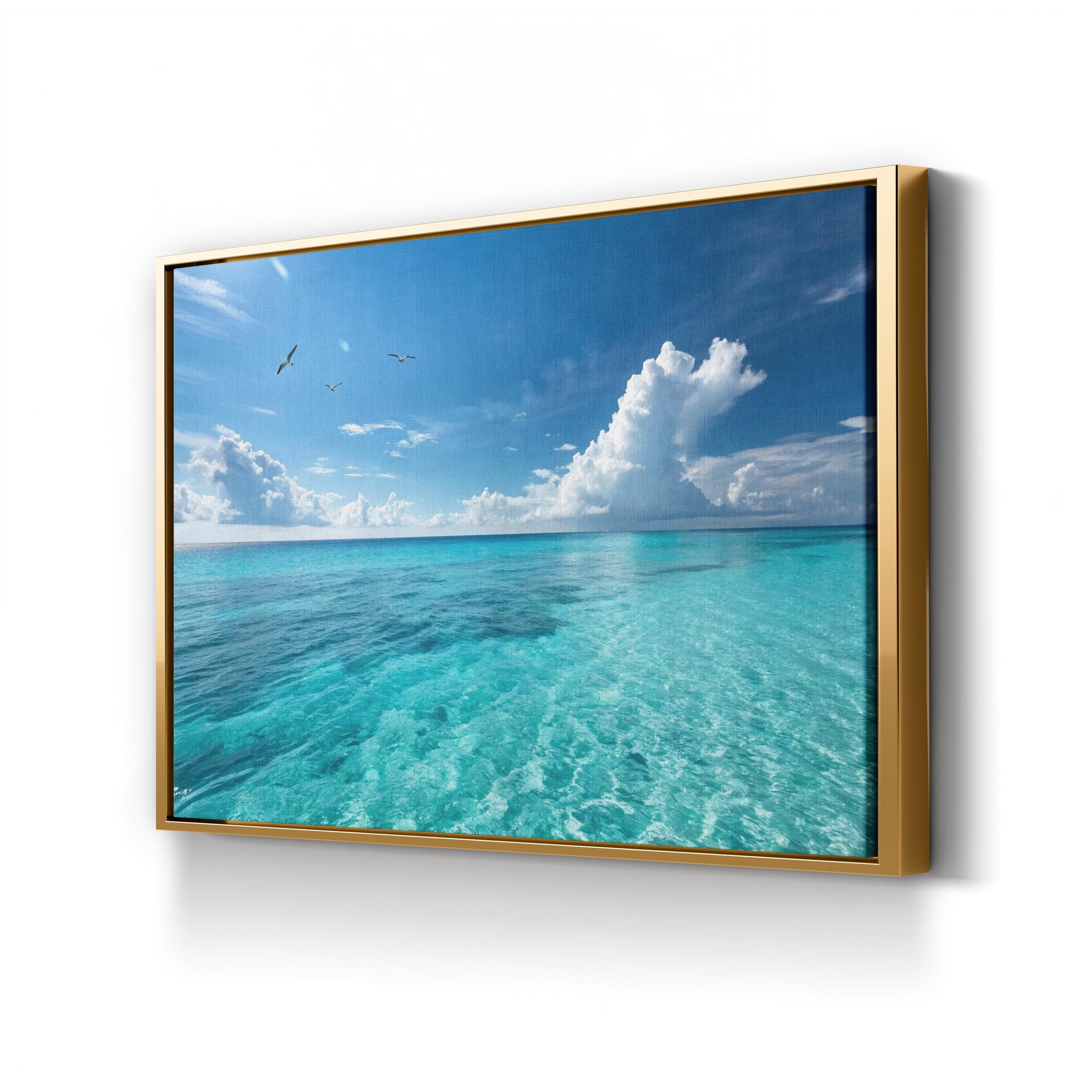 Curaçao Caribbean Ocean – Vintage Photography Wall Art | Aerial Coastal Canvas Print