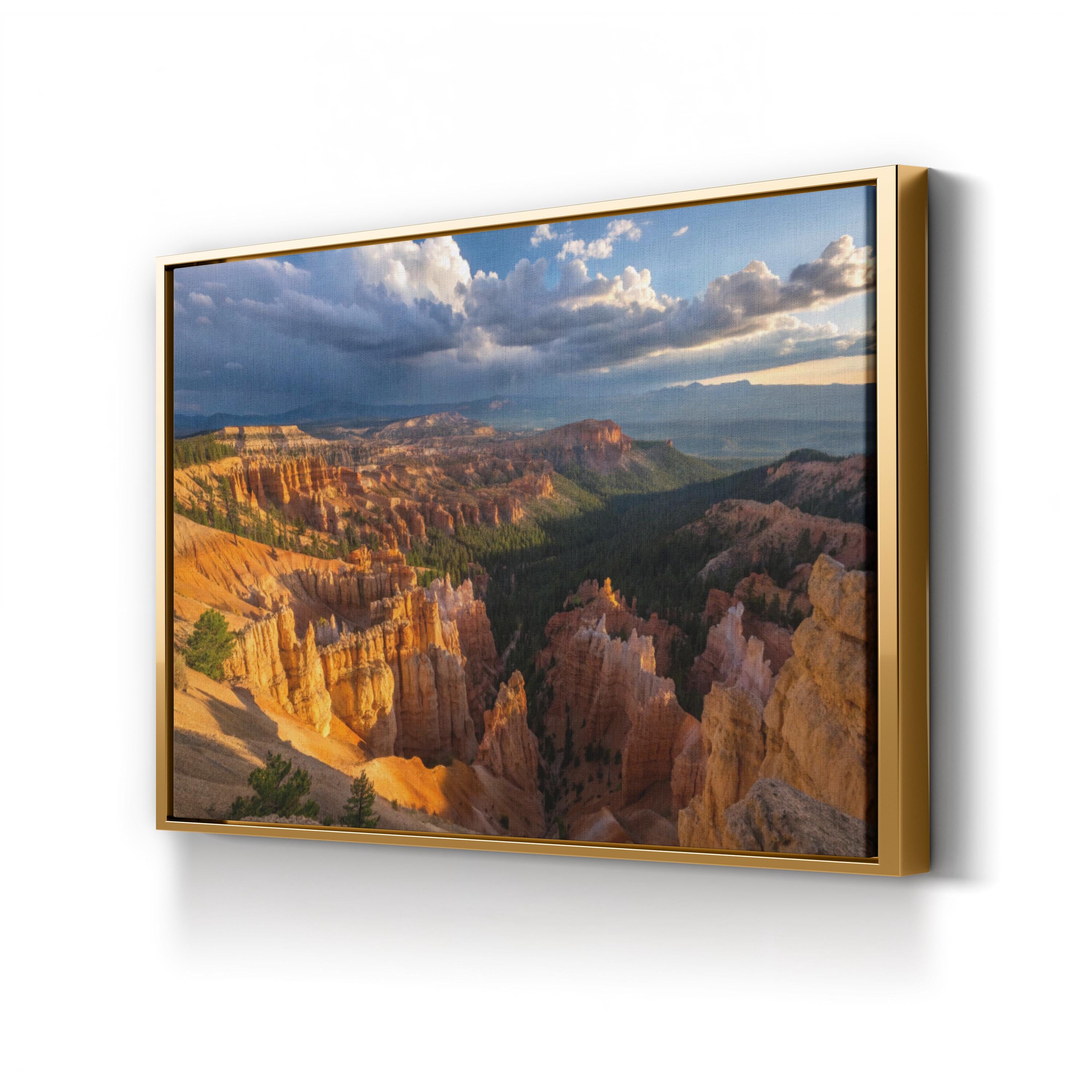 Hoodoo Desert Storm – Vintage Photography Wall Art | Stormy Landscape Canvas Print