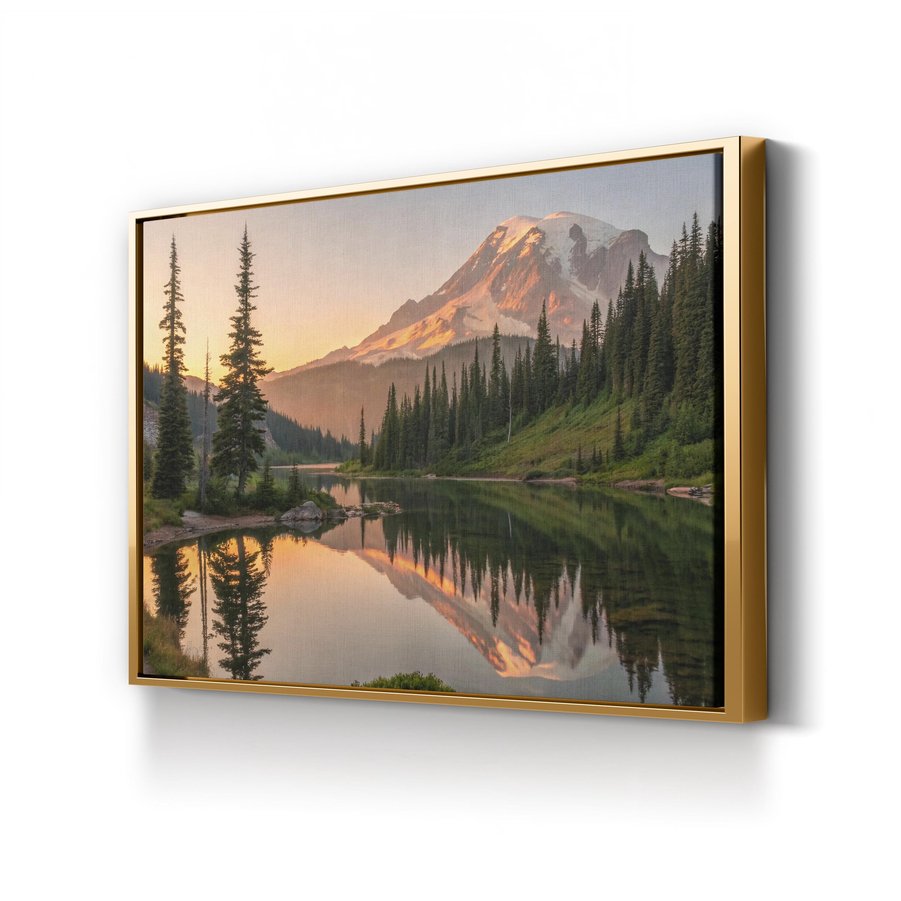 Icelandic Road Mountain Reflection – Vintage Photography Wall Art | Scenic Landscape Canvas Print