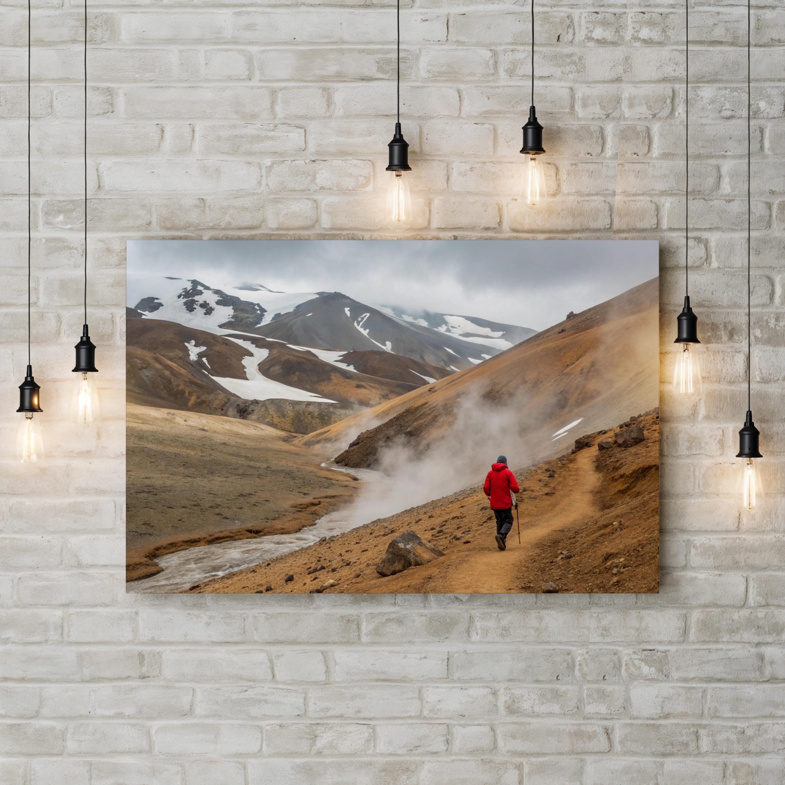 Kerlingarfjöll Geothermal Iceland – Vintage Photography Wall Art | Mountain Canvas Print