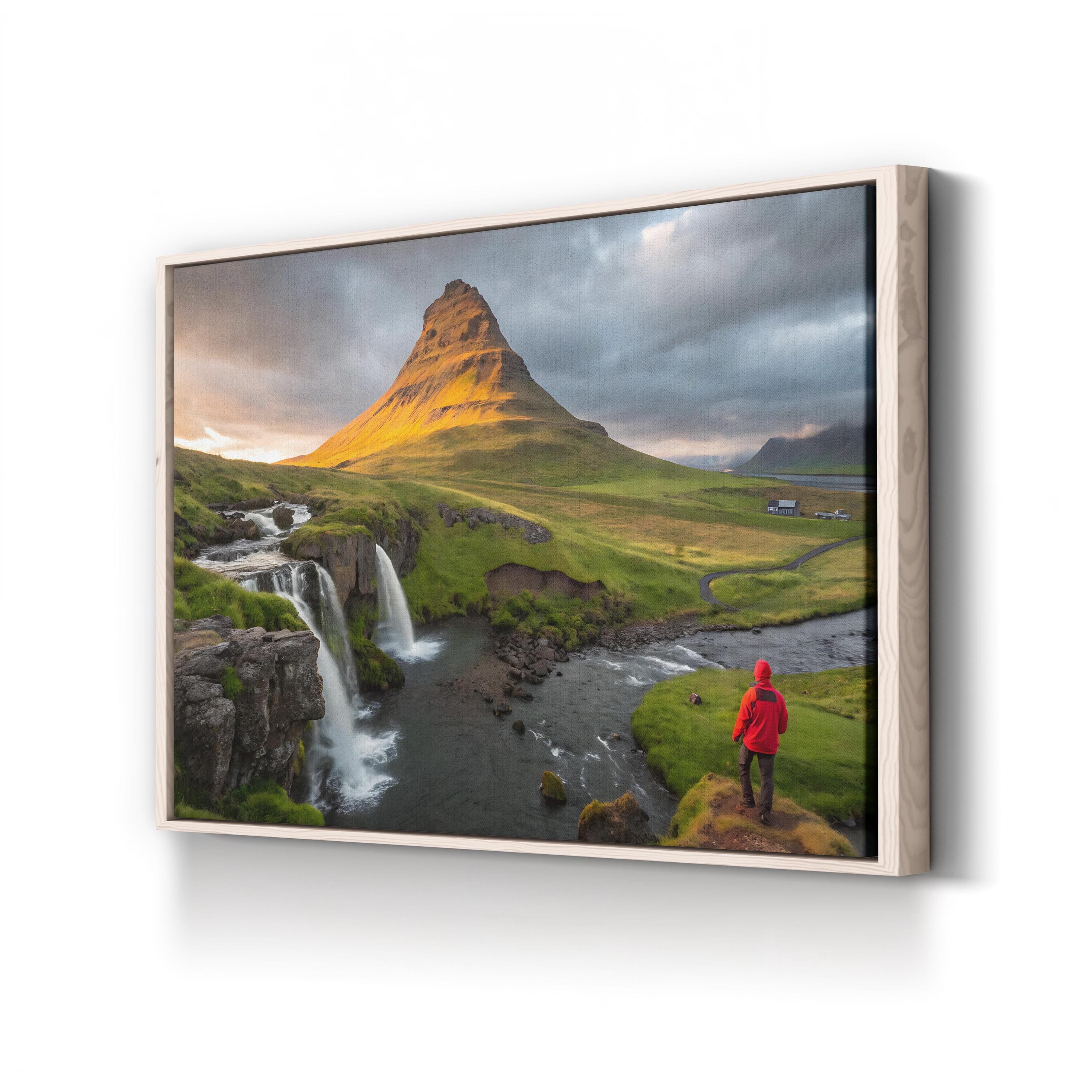 Kirkjufell Mountain Iceland – Vintage Photography Wall Art | Landscape Canvas Print