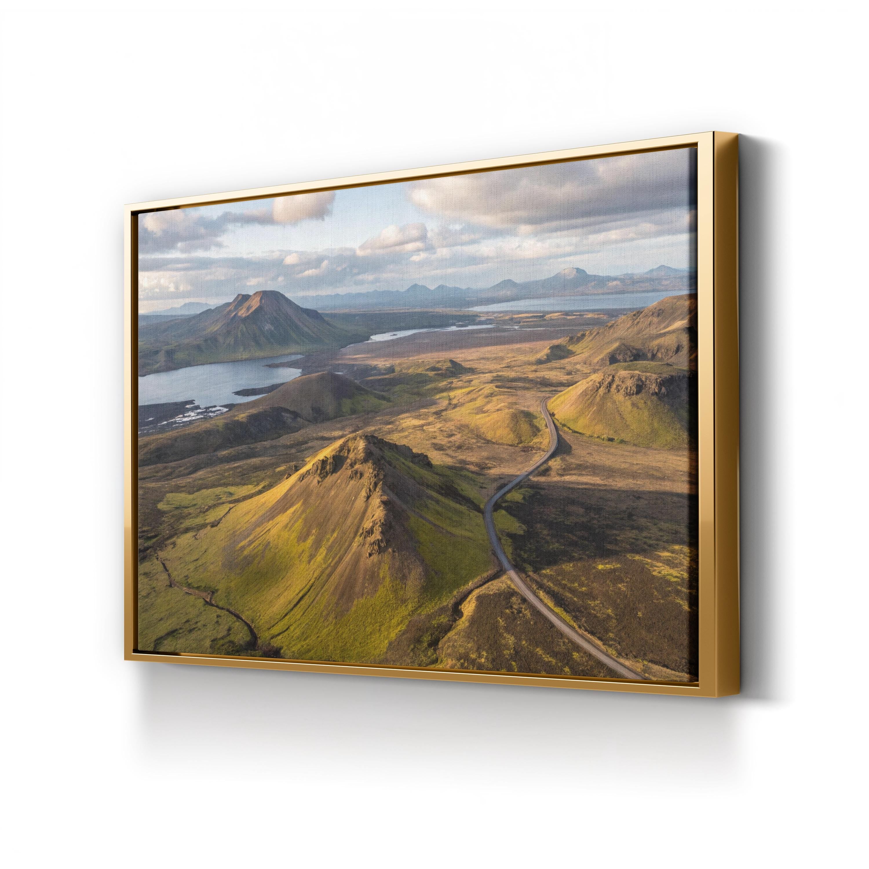 Landmannalaugar Volcanic Iceland – Vintage Photography Wall Art | Geothermal Landscape Canvas Print